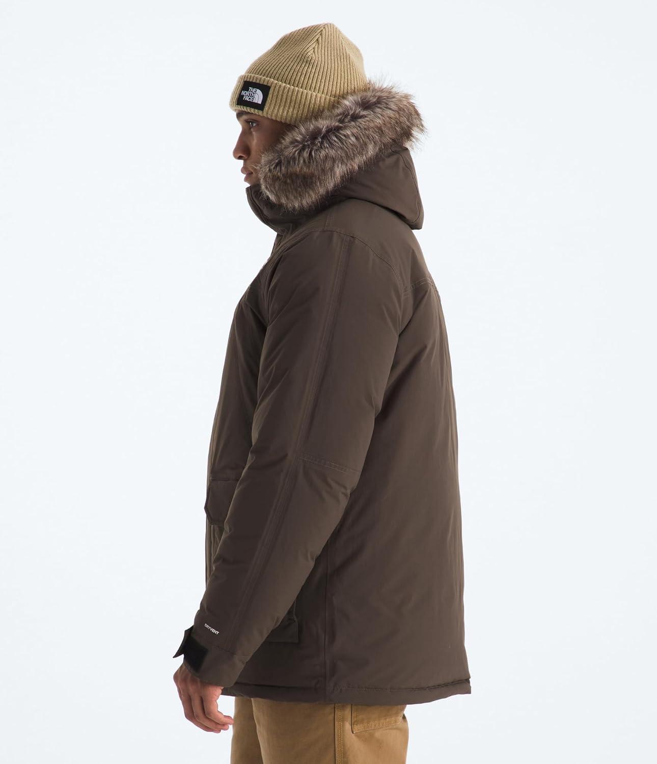 imageTHE NORTH FACE Mens McMurdo Parka Waterproof Winter Jacket 600 Fill Waterfowl Down Insulation Adjustable 3 Piece HoodSmokey Brown