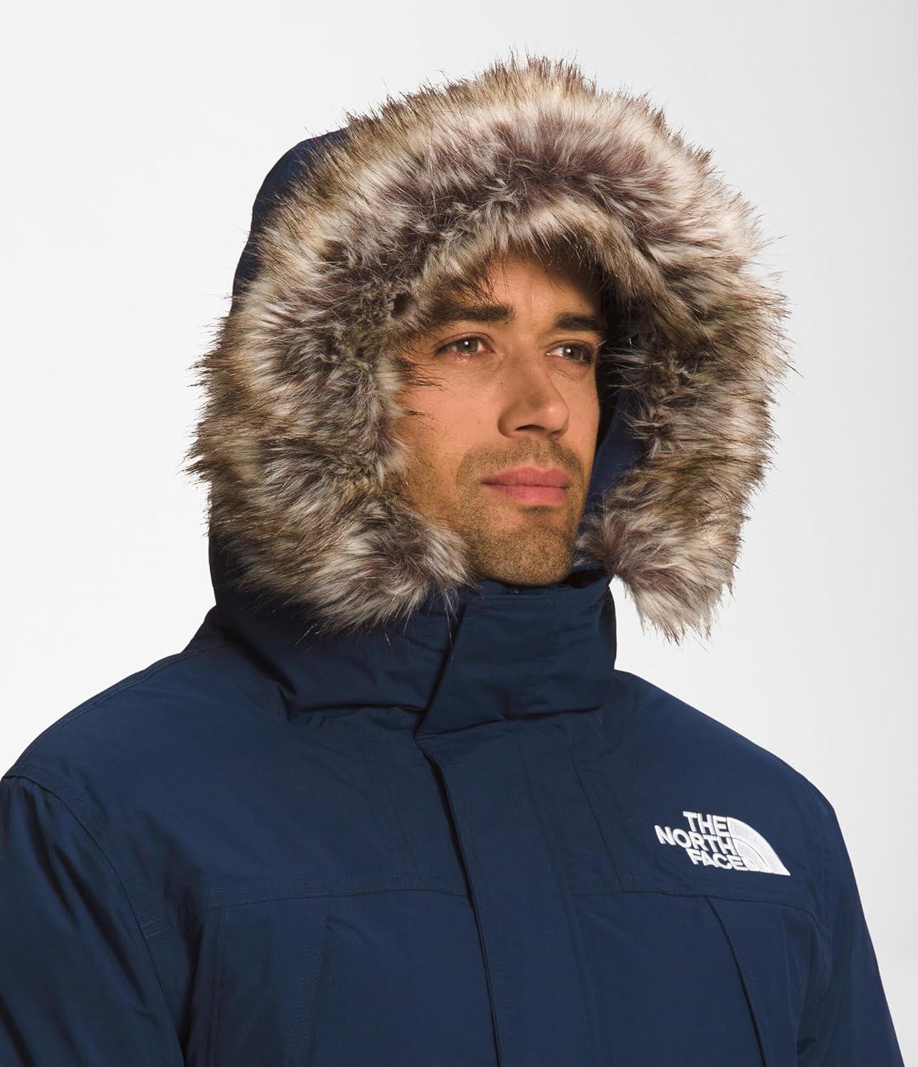 imageTHE NORTH FACE Mens McMurdo Parka Waterproof Winter Jacket 600 Fill Waterfowl Down Insulation Adjustable 3 Piece HoodSummit Navy