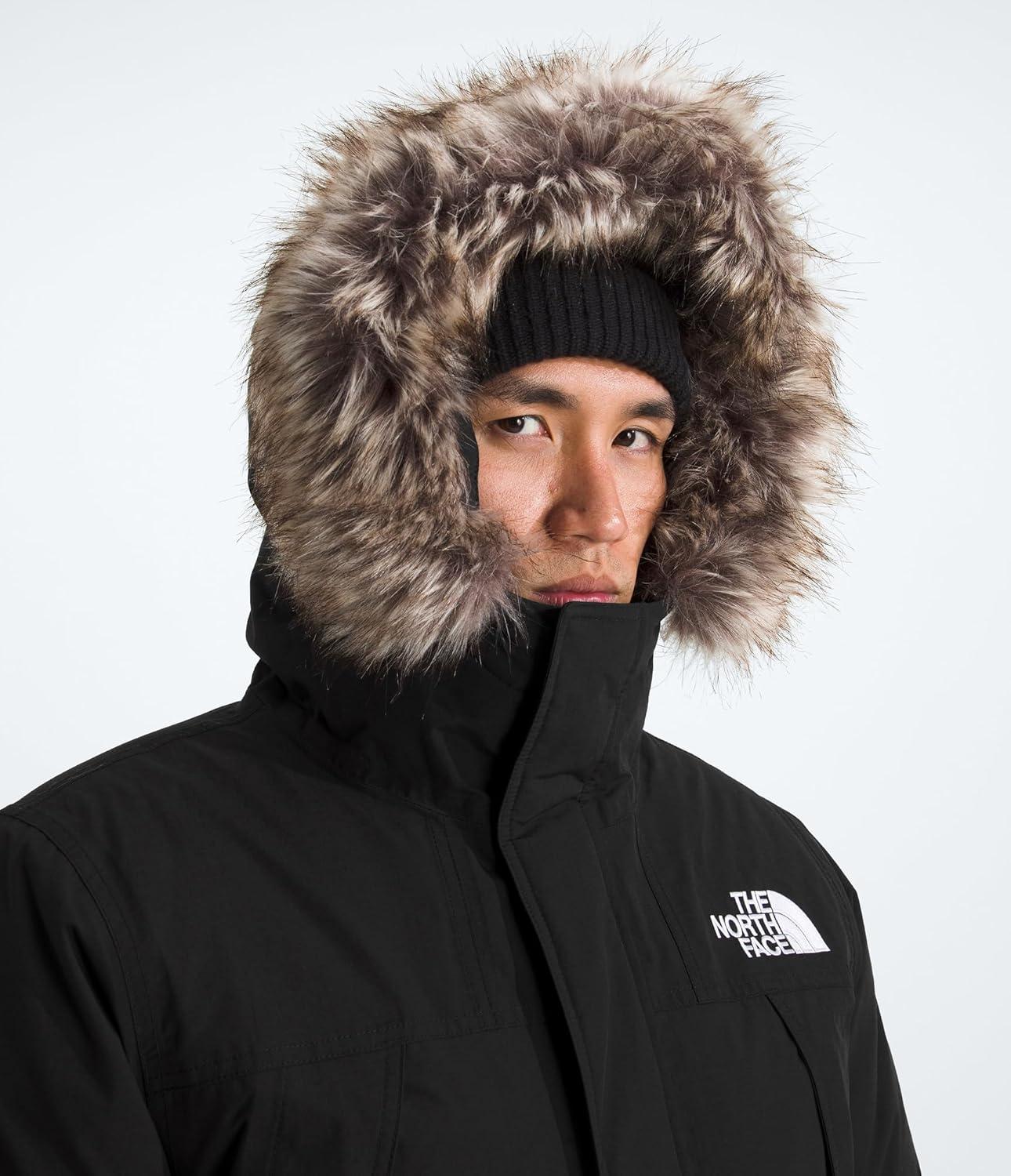 imageTHE NORTH FACE Mens McMurdo Parka Waterproof Winter Jacket 600 Fill Waterfowl Down Insulation Adjustable 3 Piece HoodTnf BlackTnf Black
