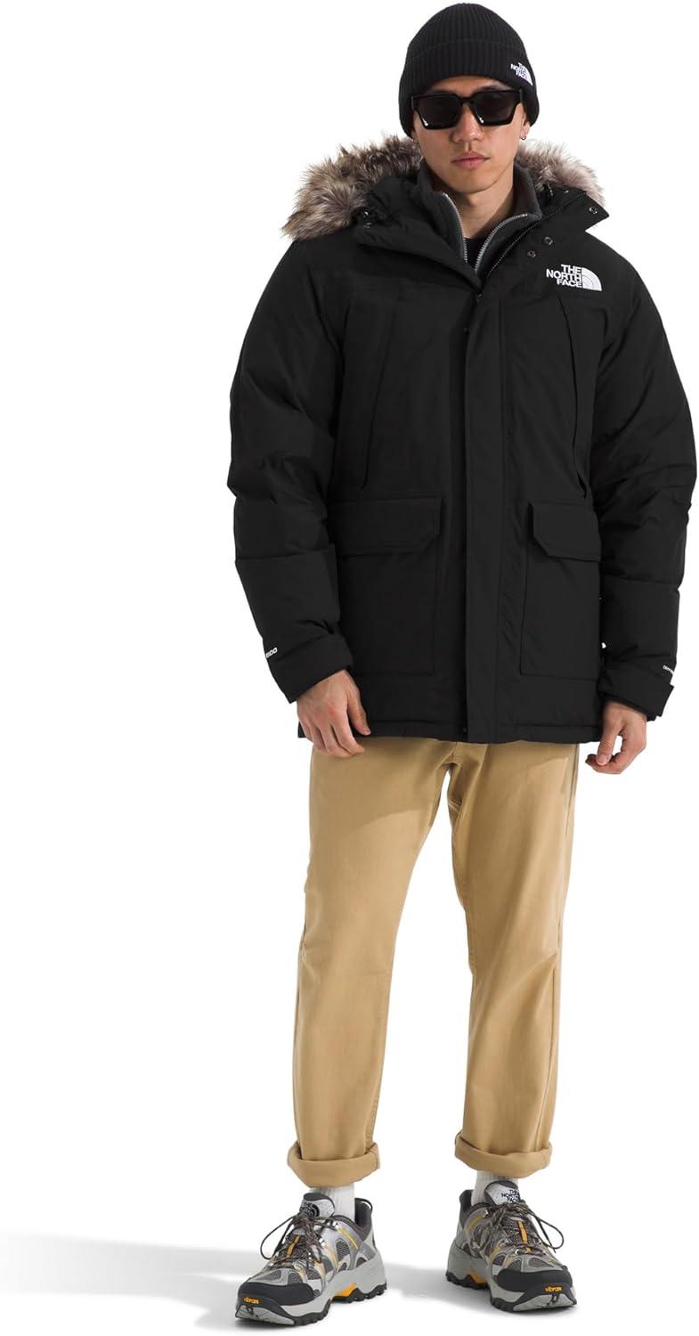 imageTHE NORTH FACE Mens McMurdo Parka Waterproof Winter Jacket 600 Fill Waterfowl Down Insulation Adjustable 3 Piece HoodTnf BlackTnf Black
