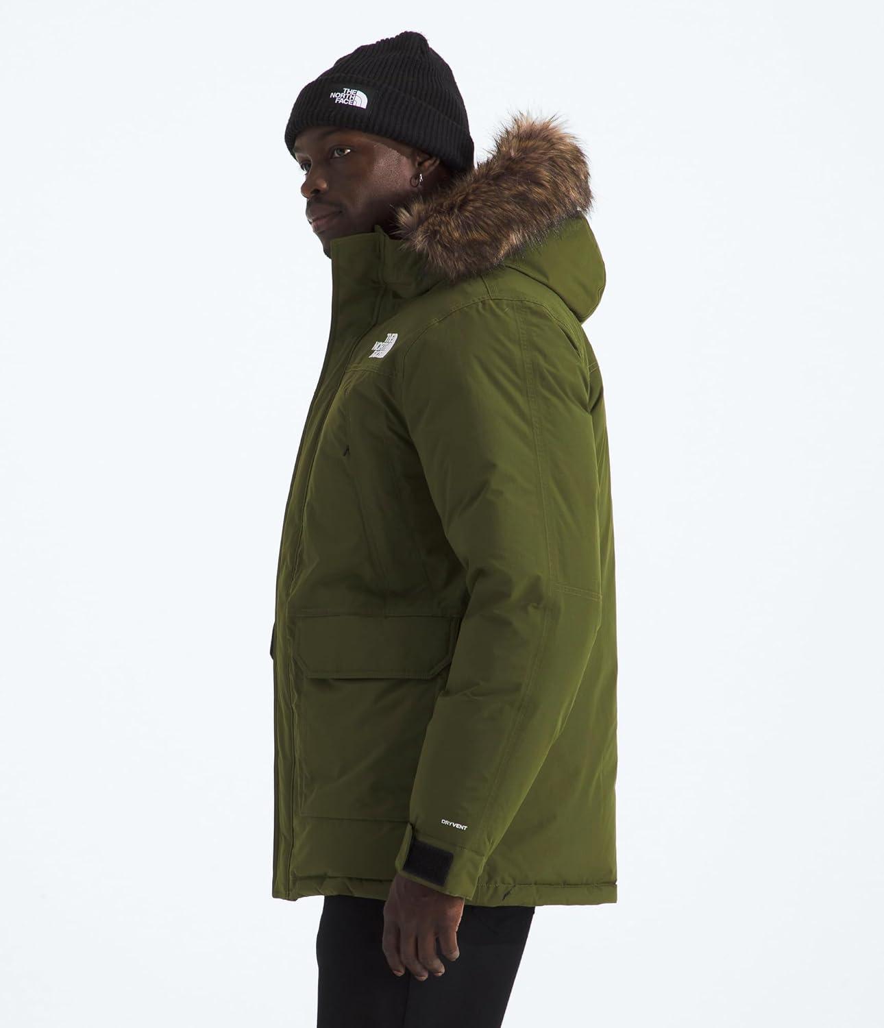 imageTHE NORTH FACE Mens McMurdo Parka Waterproof Winter Jacket 600 Fill Waterfowl Down Insulation Adjustable 3 Piece HoodWoodland Green