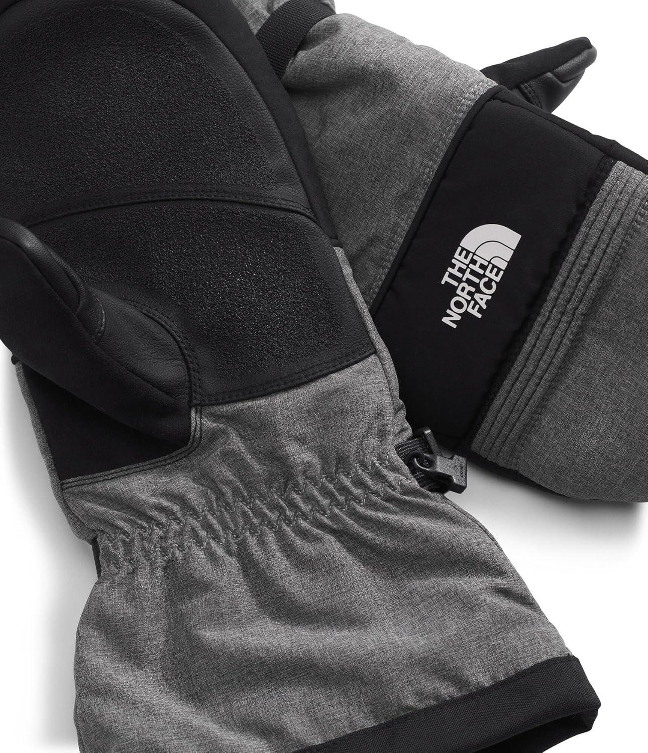 imageTHE NORTH FACE Mens Montana Ski Mitt Touchscreen Compatible Water ampamp Wind Resistant Adjustable Shockcord HemTnf Medium Grey Heather
