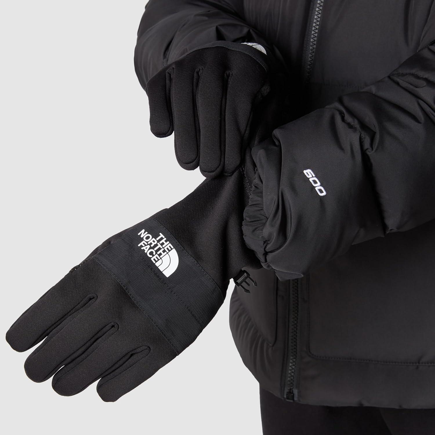 imageTHE NORTH FACE Mens Sierra Fleece Etip Glove Touchscreen Compatible Silicone Gripper Dots Pairing ClipTnf Black