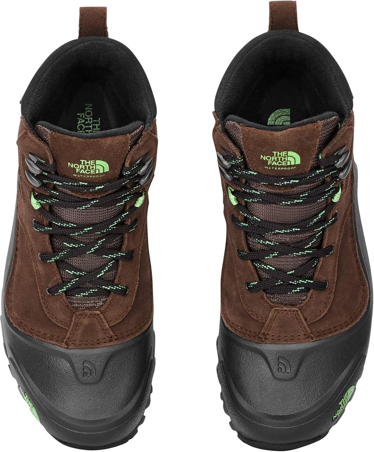 imageTHE NORTH FACE Mens Snowfuse Winter Boot Insulated ampamp Waterproof Lightweight Shell Durable SoleGanache BrownSullivan Green