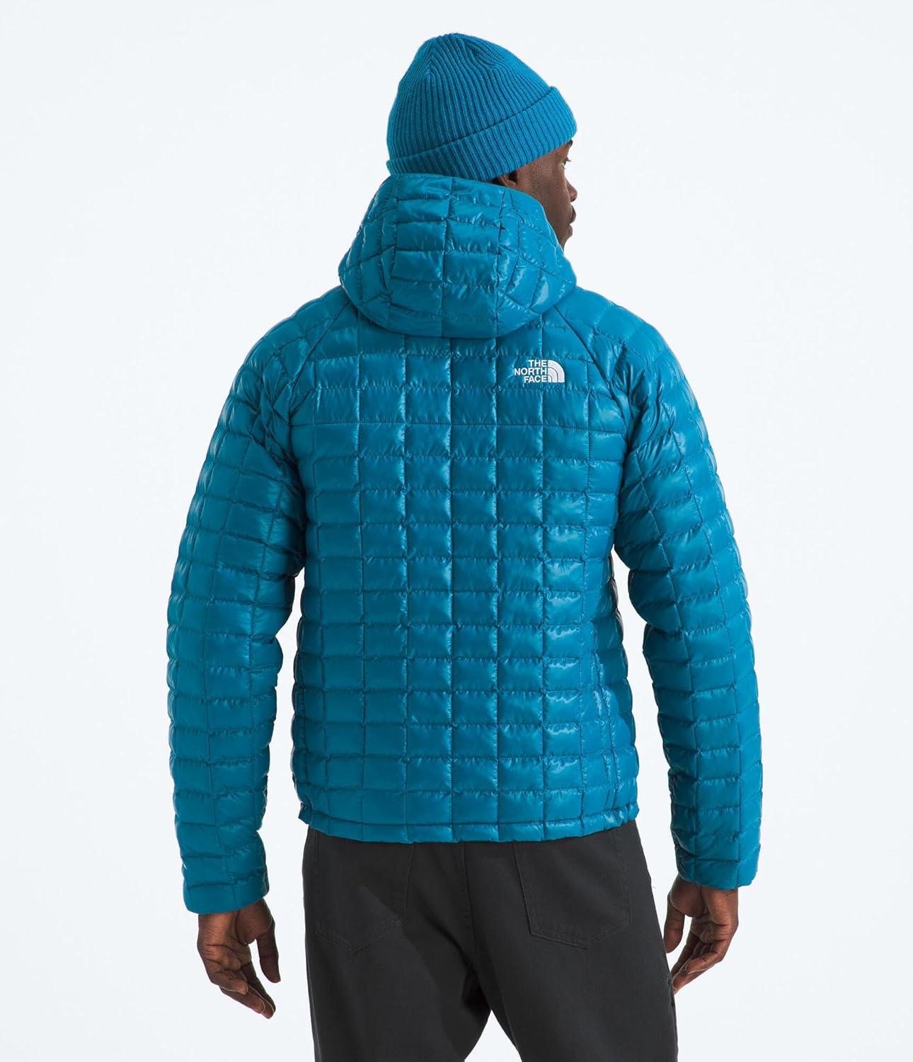 imageTHE NORTH FACE Mens Thermoball Hooded Jacket Lightweight Wind ampamp Water Resistant Synthetic Insulation ampamp Adjustable HoodDusk Blue