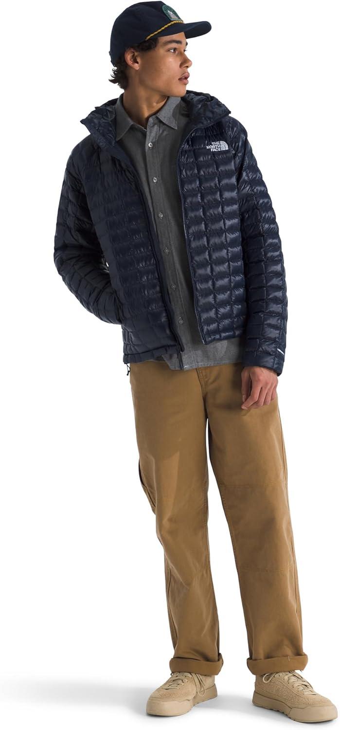 imageTHE NORTH FACE Mens Thermoball Hooded Jacket Lightweight Wind ampamp Water Resistant Synthetic Insulation ampamp Adjustable HoodSummit Navy