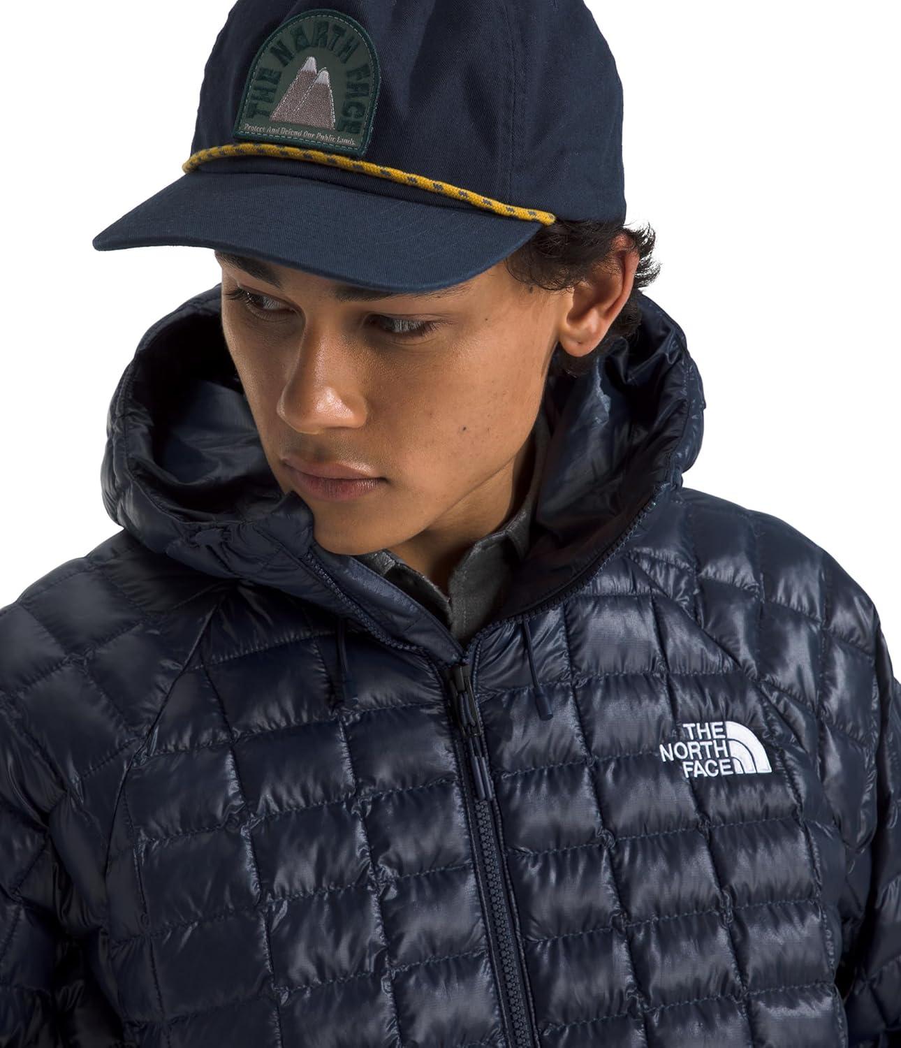 imageTHE NORTH FACE Mens Thermoball Hooded Jacket Lightweight Wind ampamp Water Resistant Synthetic Insulation ampamp Adjustable HoodSummit Navy
