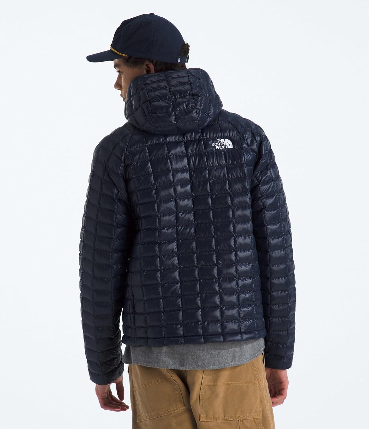 imageTHE NORTH FACE Mens Thermoball Hooded Jacket Lightweight Wind ampamp Water Resistant Synthetic Insulation ampamp Adjustable HoodSummit Navy