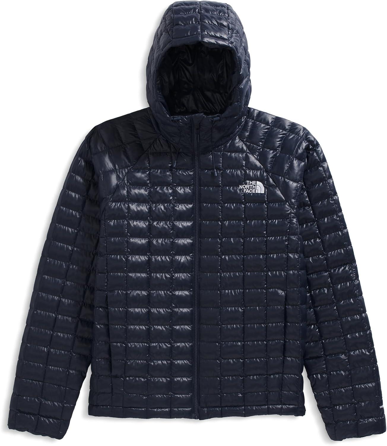 imageTHE NORTH FACE Mens Thermoball Hooded Jacket Lightweight Wind ampamp Water Resistant Synthetic Insulation ampamp Adjustable HoodSummit Navy