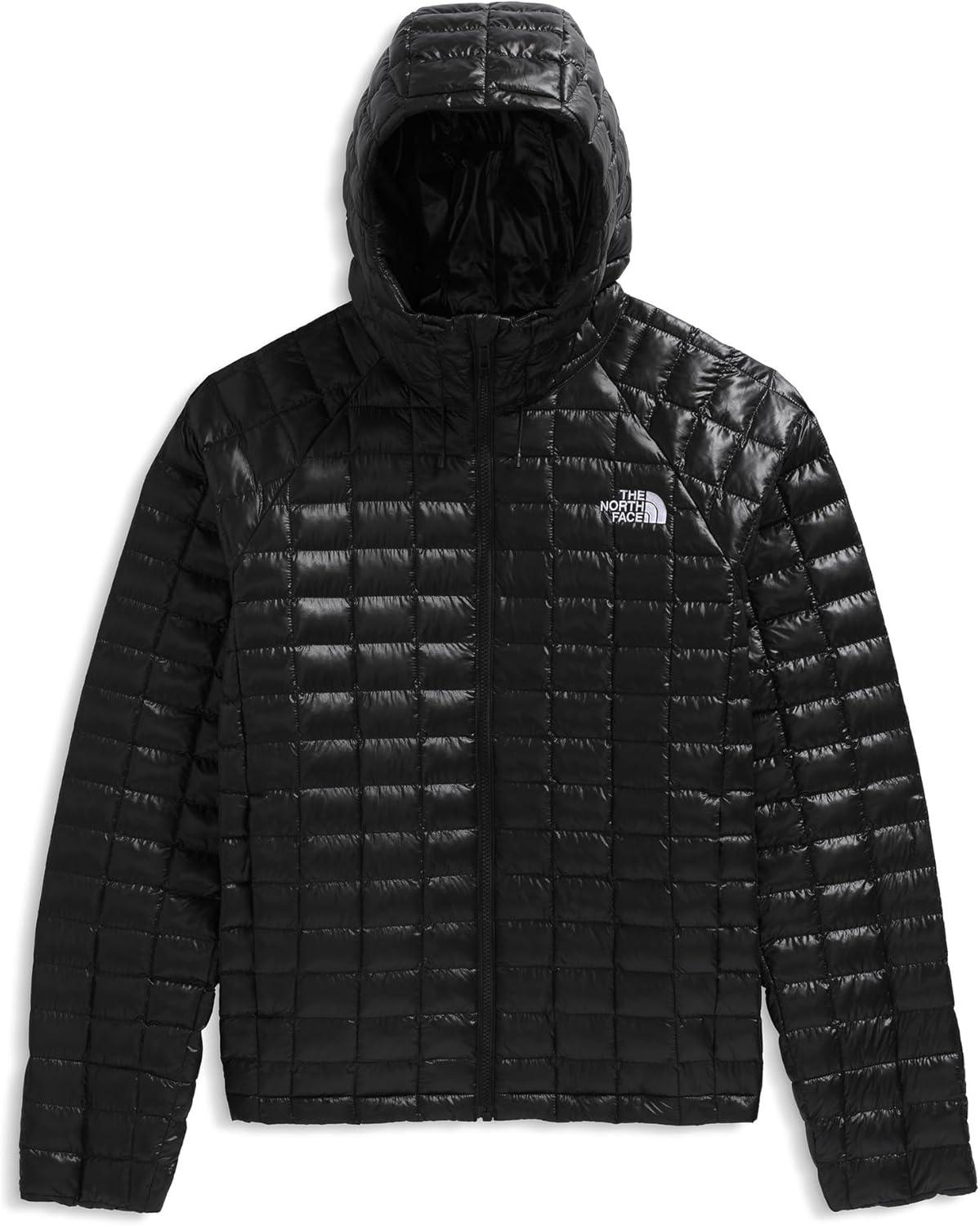 imageTHE NORTH FACE Mens Thermoball Hooded Jacket Lightweight Wind ampamp Water Resistant Synthetic Insulation ampamp Adjustable HoodTnf Black