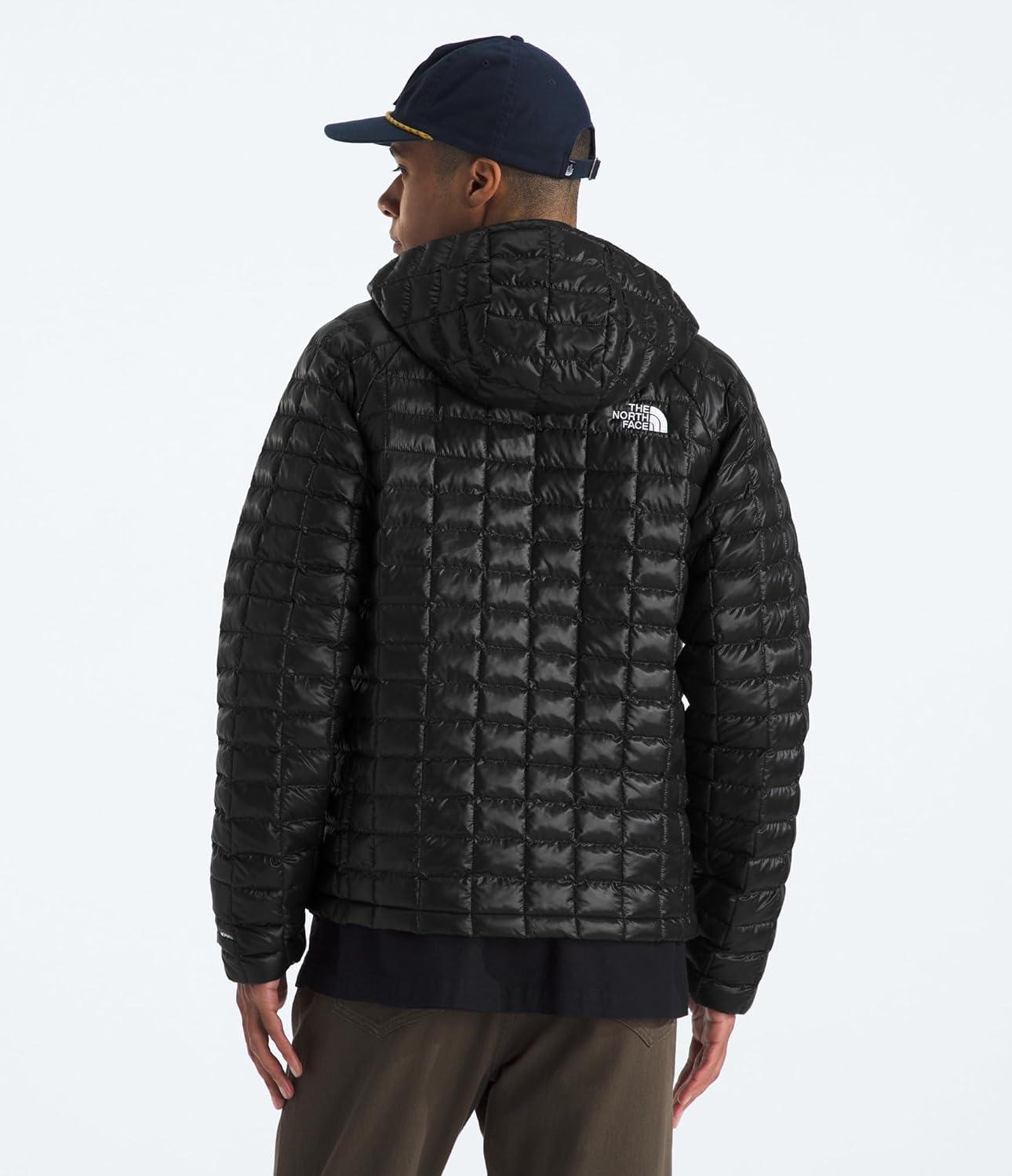 imageTHE NORTH FACE Mens Thermoball Hooded Jacket Lightweight Wind ampamp Water Resistant Synthetic Insulation ampamp Adjustable HoodTnf Black