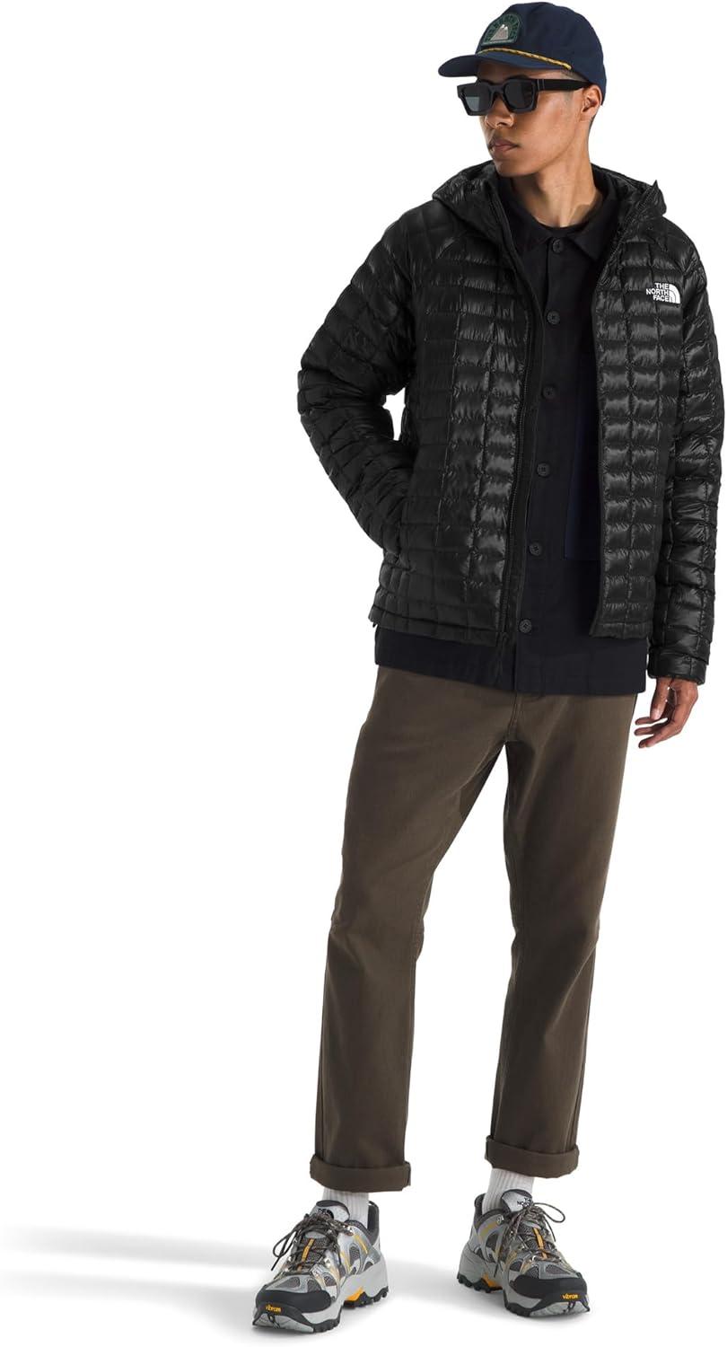 imageTHE NORTH FACE Mens Thermoball Hooded Jacket Lightweight Wind ampamp Water Resistant Synthetic Insulation ampamp Adjustable HoodTnf Black