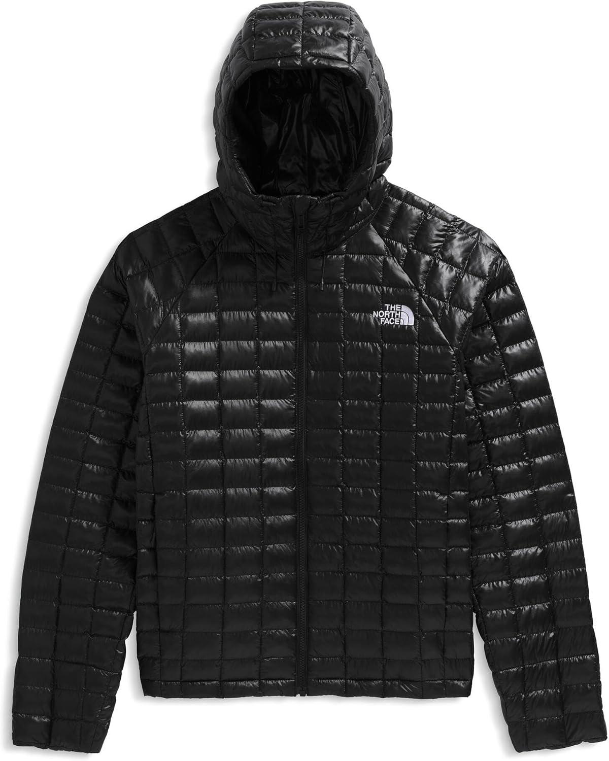 imageTHE NORTH FACE Mens Thermoball Hooded Jacket Lightweight Wind ampamp Water Resistant Synthetic Insulation ampamp Adjustable HoodTnf Black