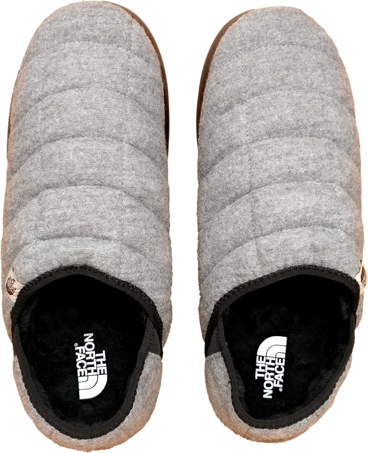 imageTHE NORTH FACE Mens Thermoball Traction Mule V Winter Shoe Insulated ampamp Water Repellent Rubber OutsoleGrey Wool