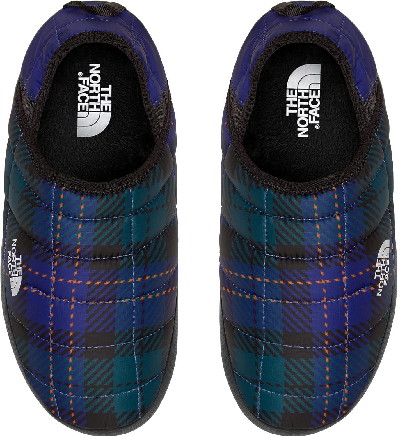 imageTHE NORTH FACE Mens Thermoball Traction Mule V Winter Shoe Insulated ampamp Water Repellent Rubber OutsolePonderosa Green Medium Icon Plaid PrintLapis Blue