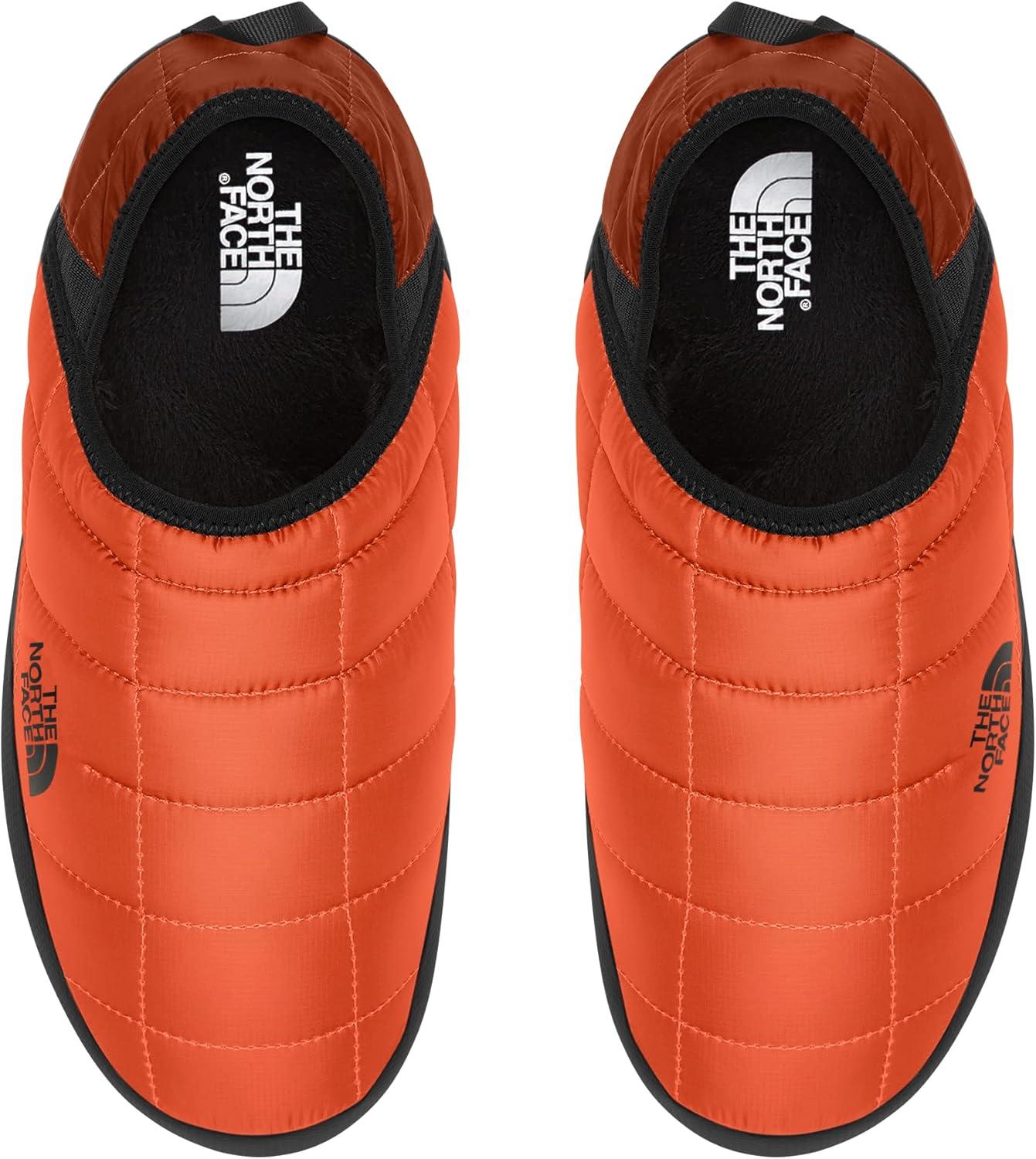 imageTHE NORTH FACE Mens Thermoball Traction Mule V Winter Shoe Insulated ampamp Water Repellent Rubber OutsoleRetro OrangeTnf Black