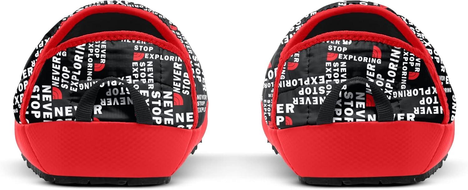 imageTHE NORTH FACE Mens Thermoball Traction Mule V Winter Shoe Insulated ampamp Water Repellent Rubber OutsoleTnf Half Dome Tagline Toss Fiery Red