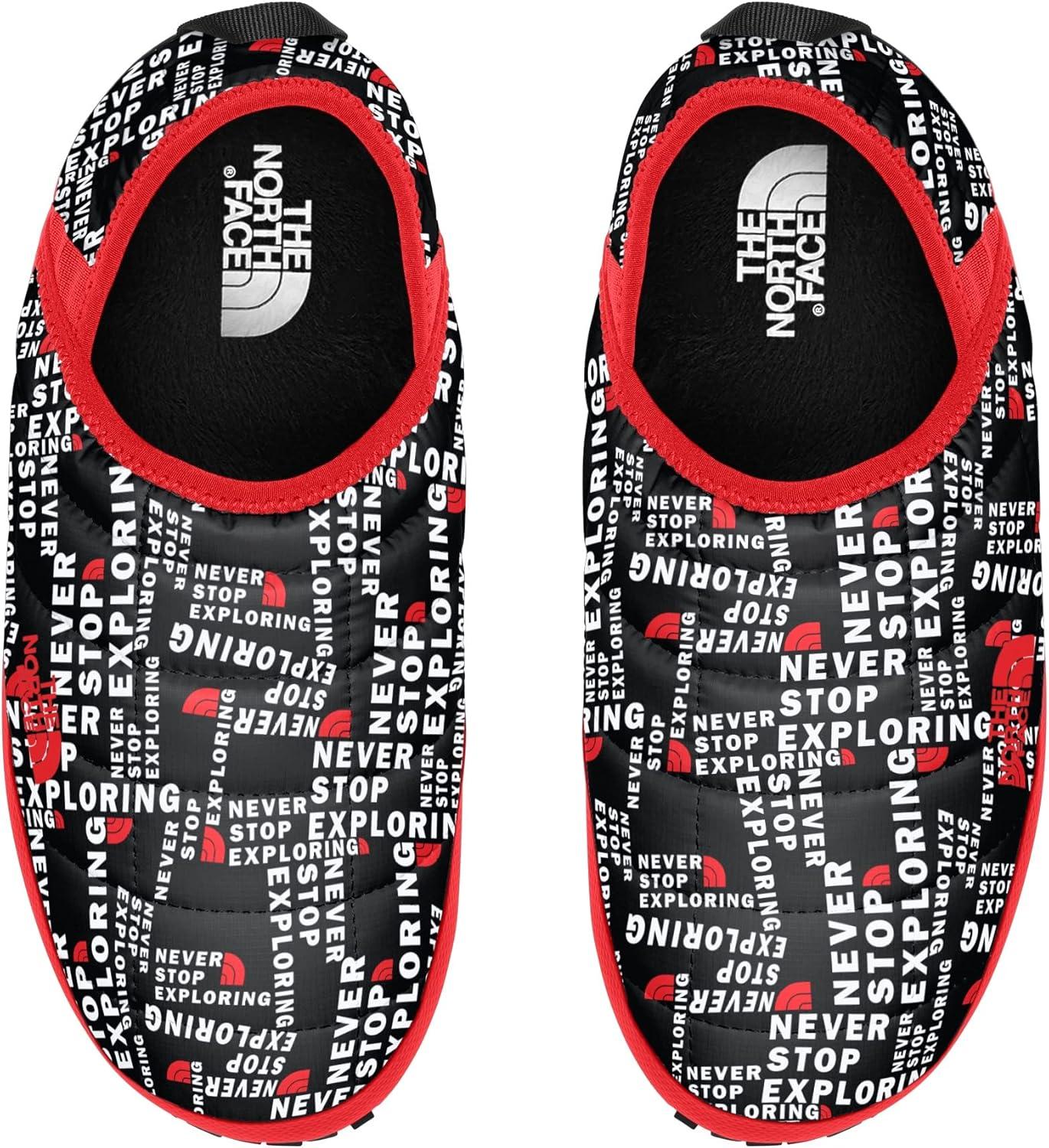 imageTHE NORTH FACE Mens Thermoball Traction Mule V Winter Shoe Insulated ampamp Water Repellent Rubber OutsoleTnf Half Dome Tagline Toss Fiery Red