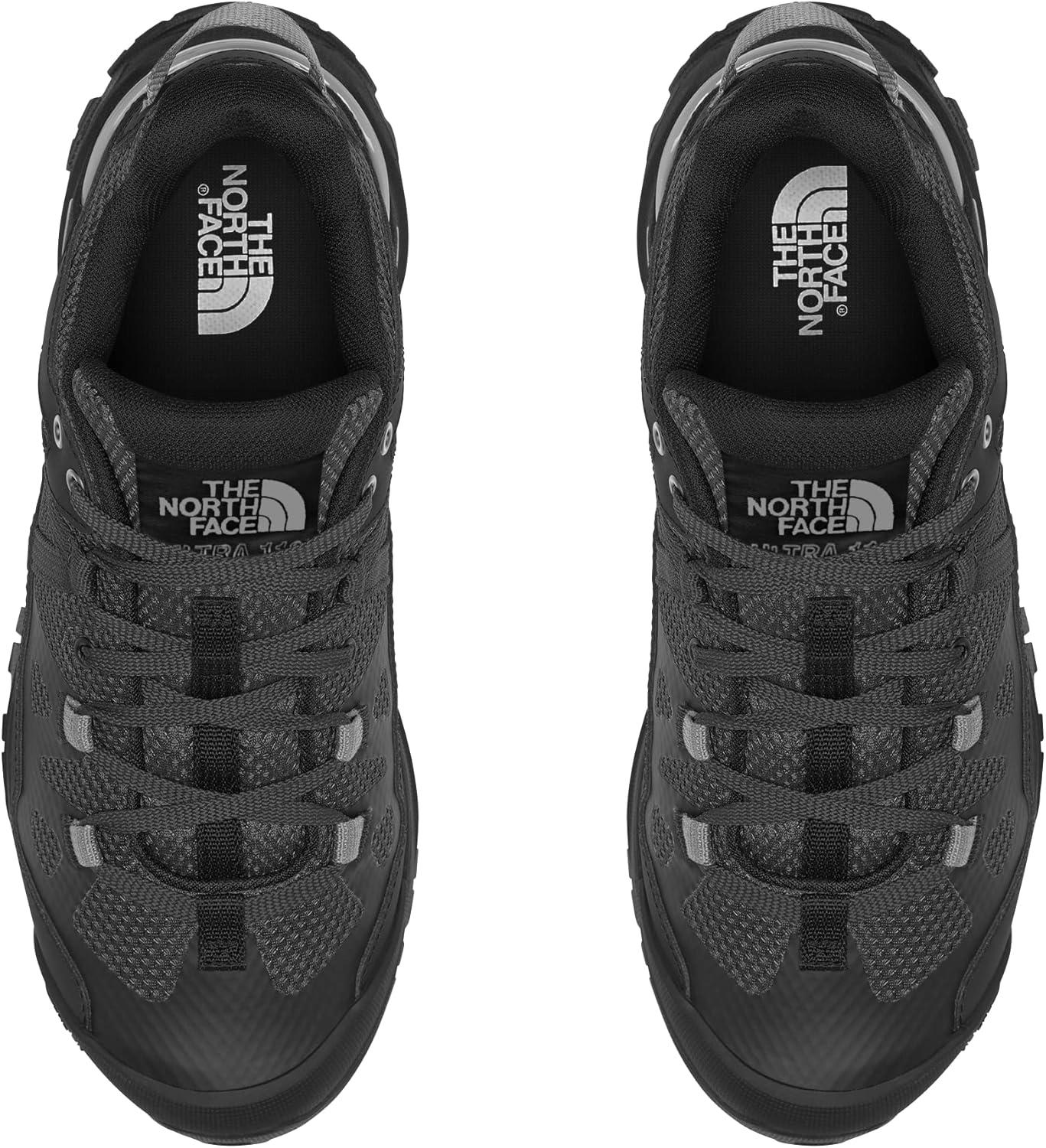 imageTHE NORTH FACE Mens Ultra 112 Waterproof Hiking Shoe Ripstop Leather Rubber Outsole With 5mm LugsAsphalt GreyTnf Black