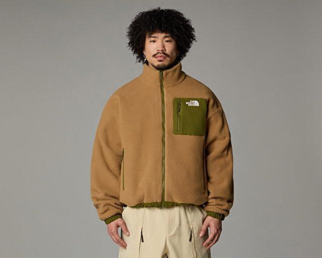 imageTHE NORTH FACE Mens Yumiori Reversible Jacket Water ampamp Wind Resistant Coat with Internal Cinch Cord ampamp Secure Zip PocketsForest OliveUtility Brown