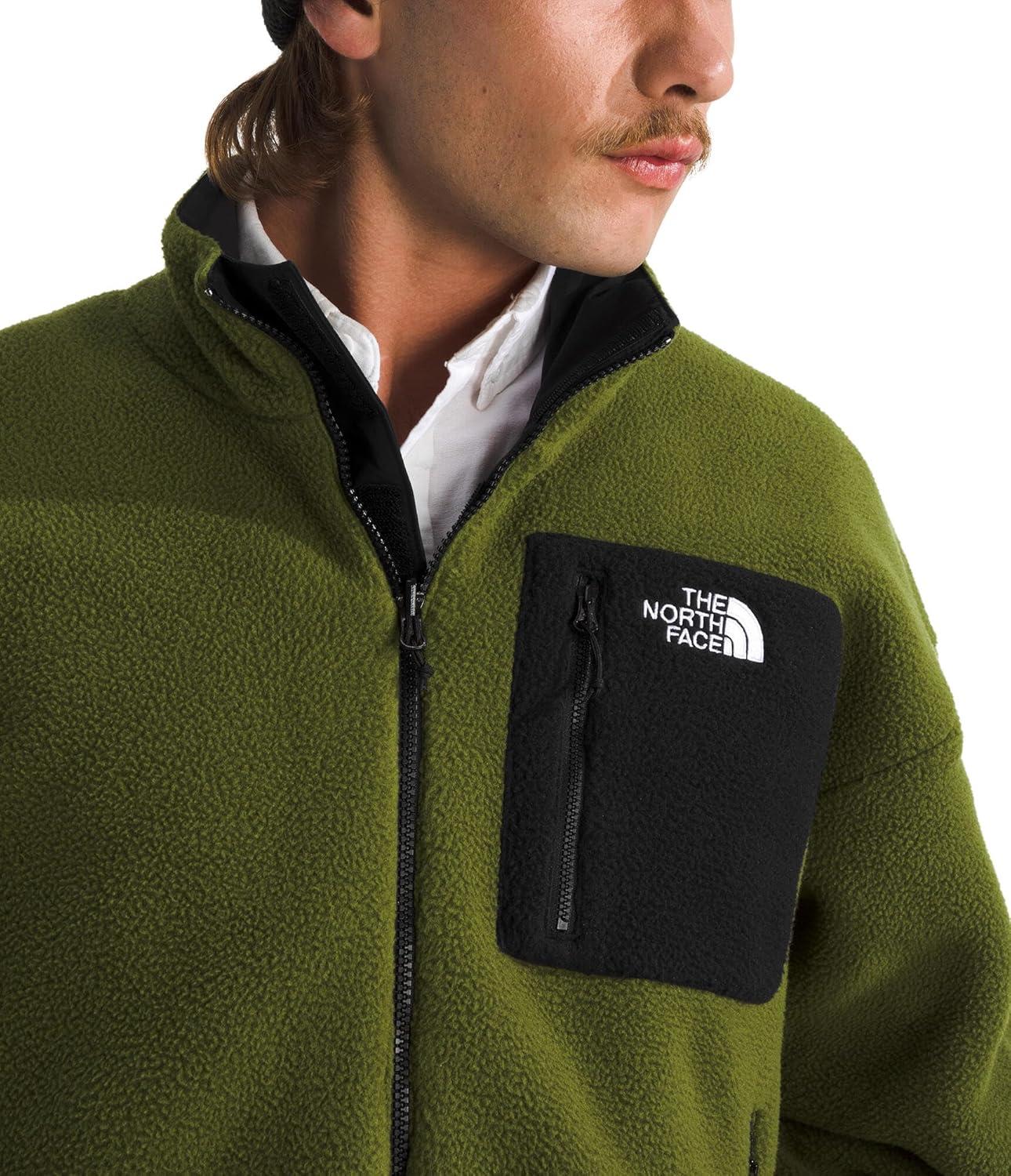 imageTHE NORTH FACE Mens Yumiori Reversible Jacket Water ampamp Wind Resistant Coat with Internal Cinch Cord ampamp Secure Zip PocketsTnf BlackWoodland Green