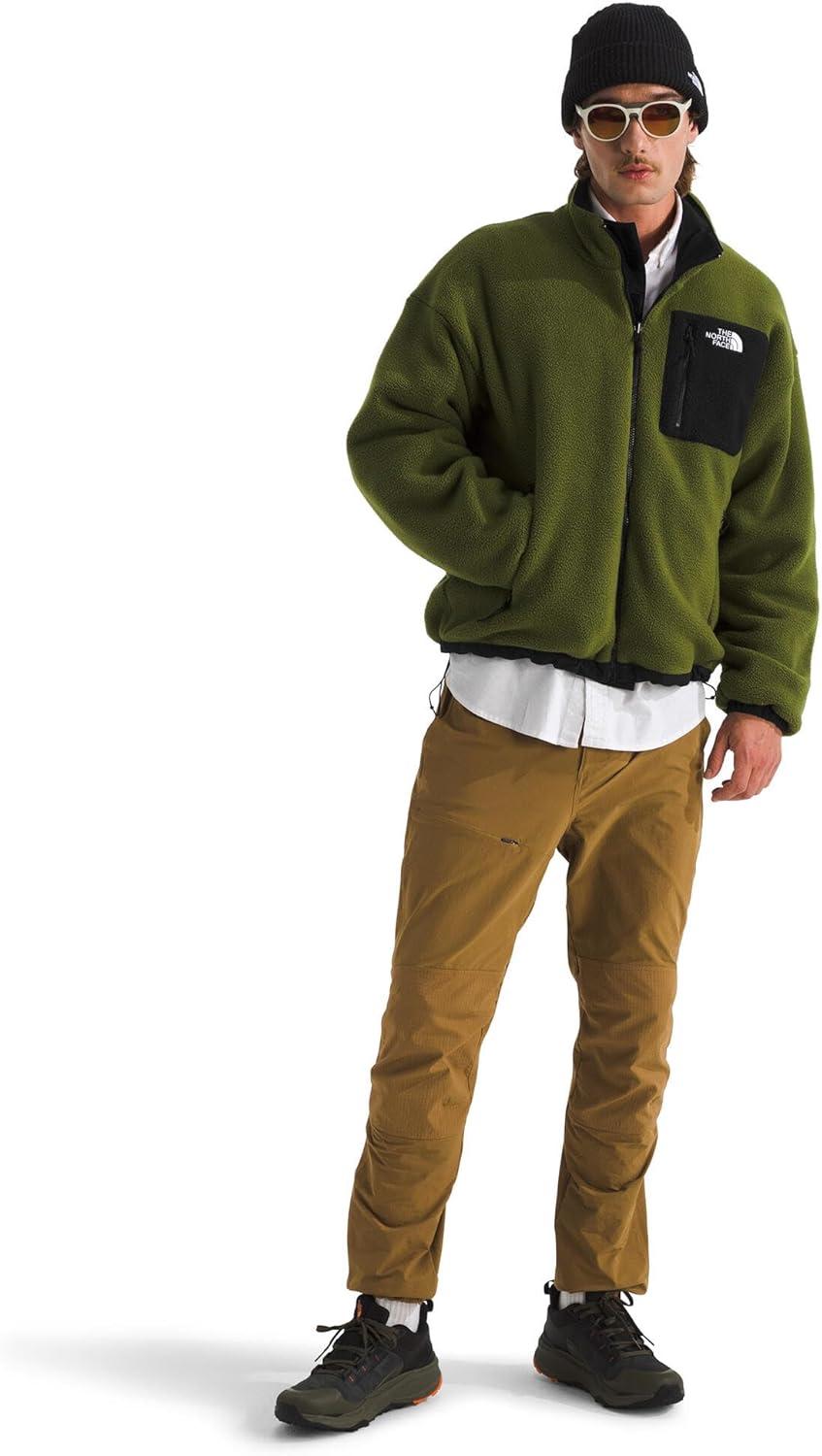 imageTHE NORTH FACE Mens Yumiori Reversible Jacket Water ampamp Wind Resistant Coat with Internal Cinch Cord ampamp Secure Zip PocketsTnf BlackWoodland Green