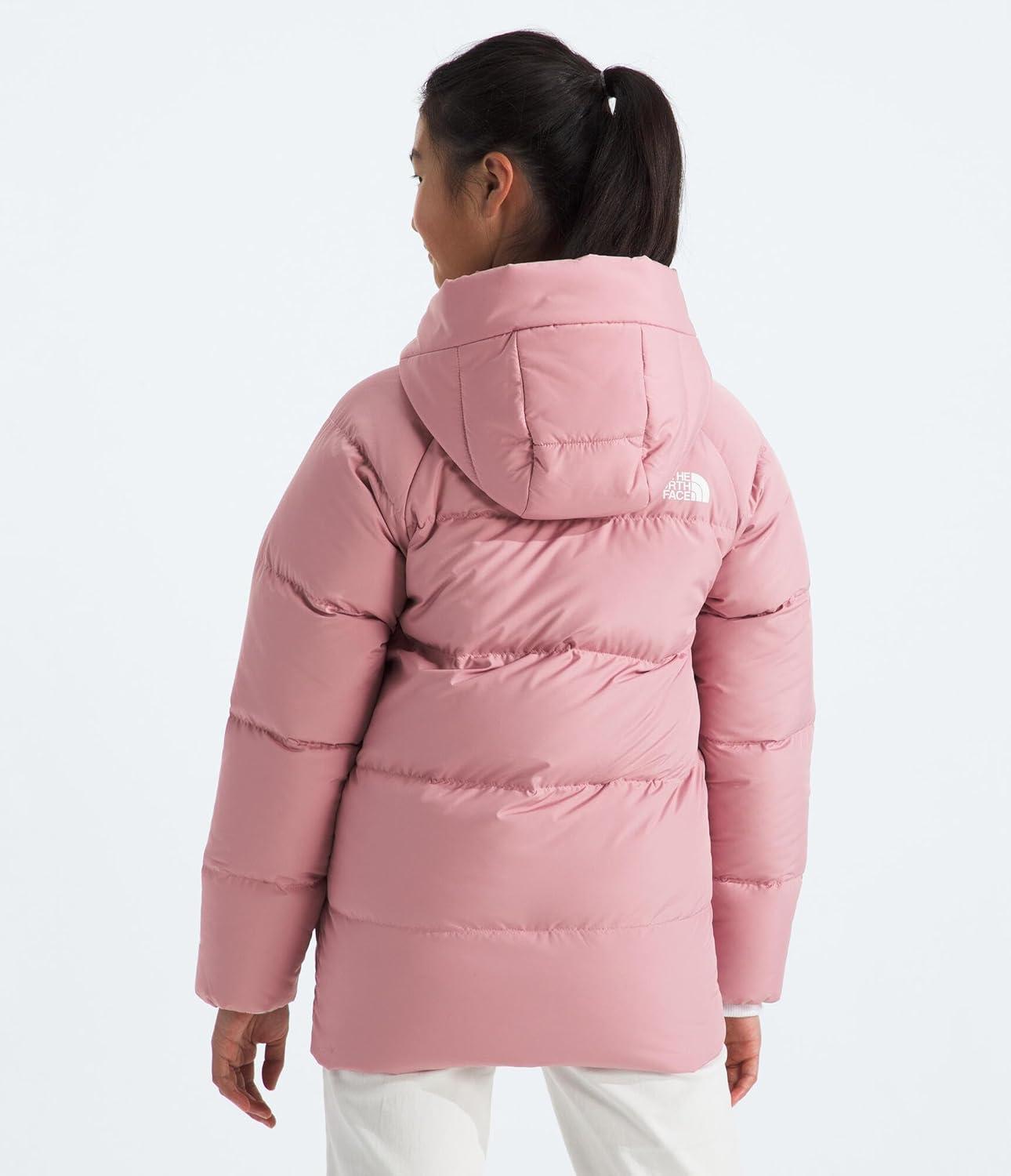 imageTHE NORTH FACE Teen North Down FleeceLined Short Parka 600 Fill Waterfowl Down Water Repellent Insulated Hood ampamp PocketsMauve