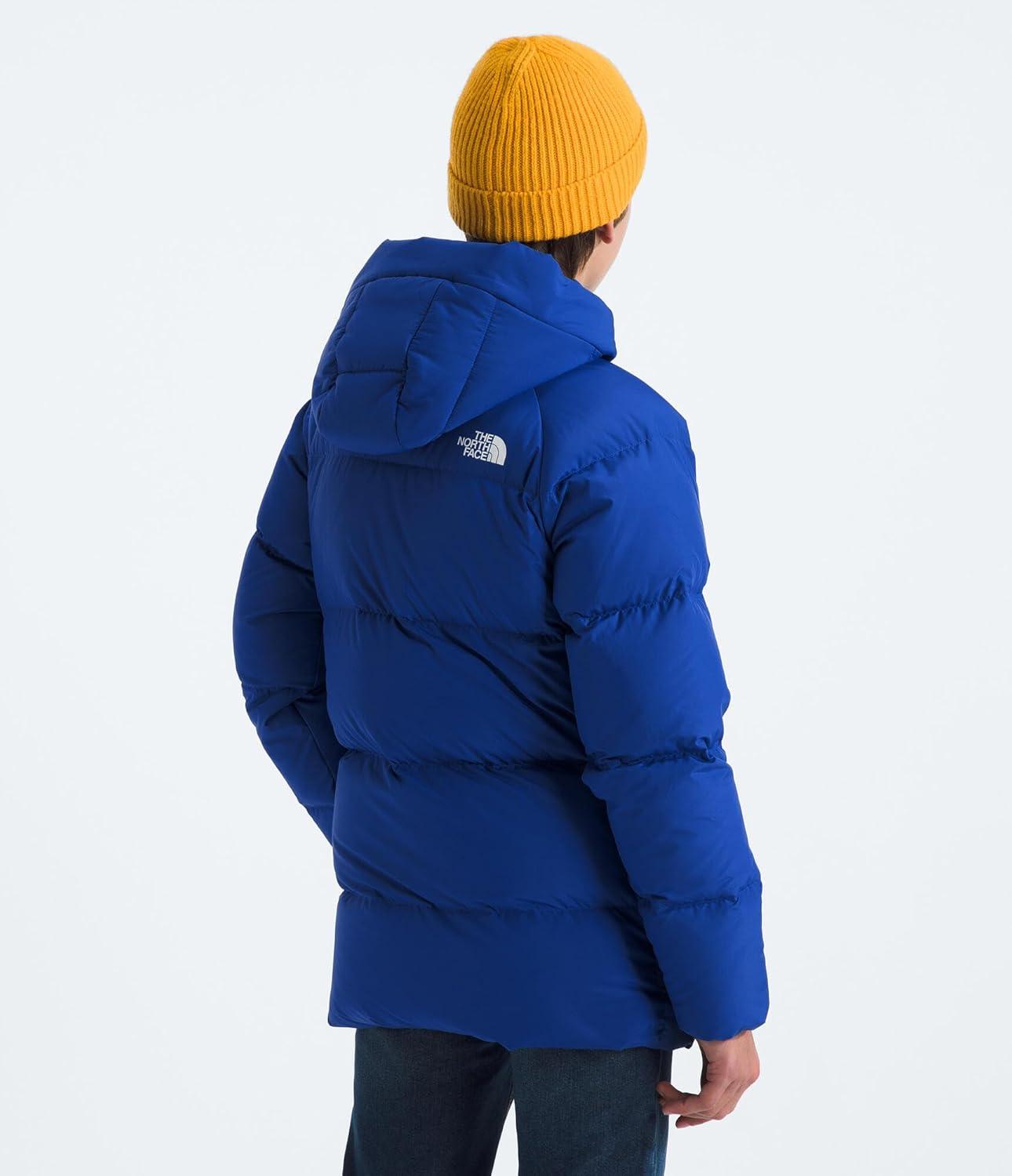 imageTHE NORTH FACE Teen North Down FleeceLined Short Parka 600 Fill Waterfowl Down Water Repellent Insulated Hood ampamp PocketsTnf Blue