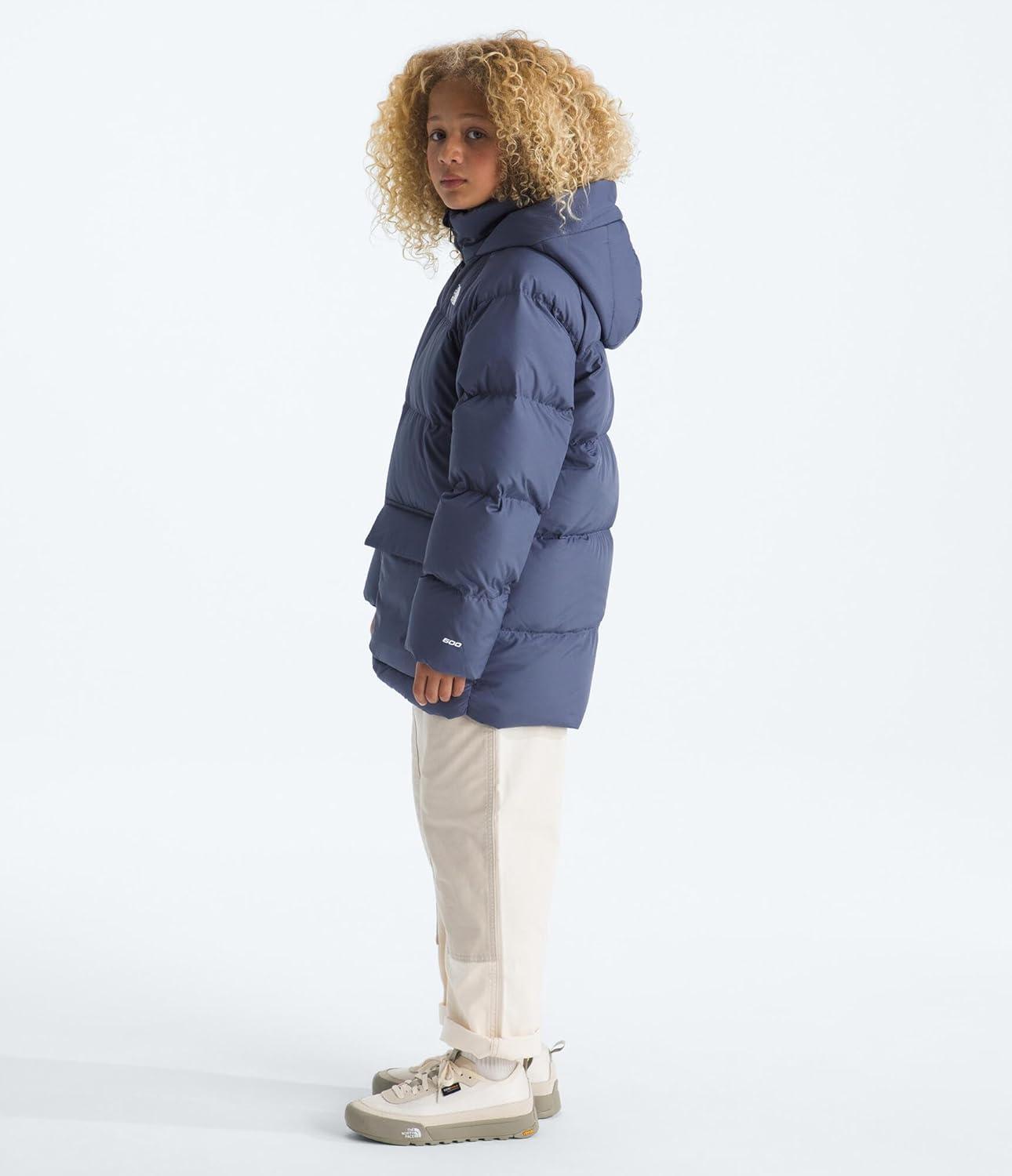 imageTHE NORTH FACE Teen North Down FleeceLined Short Parka 600 Fill Waterfowl Down Water Repellent Insulated Hood ampamp PocketsTwilight Galaxy