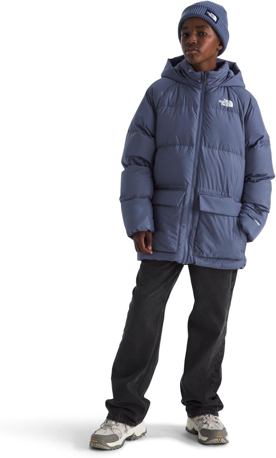 imageTHE NORTH FACE Teen North Down FleeceLined Short Parka 600 Fill Waterfowl Down Water Repellent Insulated Hood ampamp PocketsTwilight Galaxy