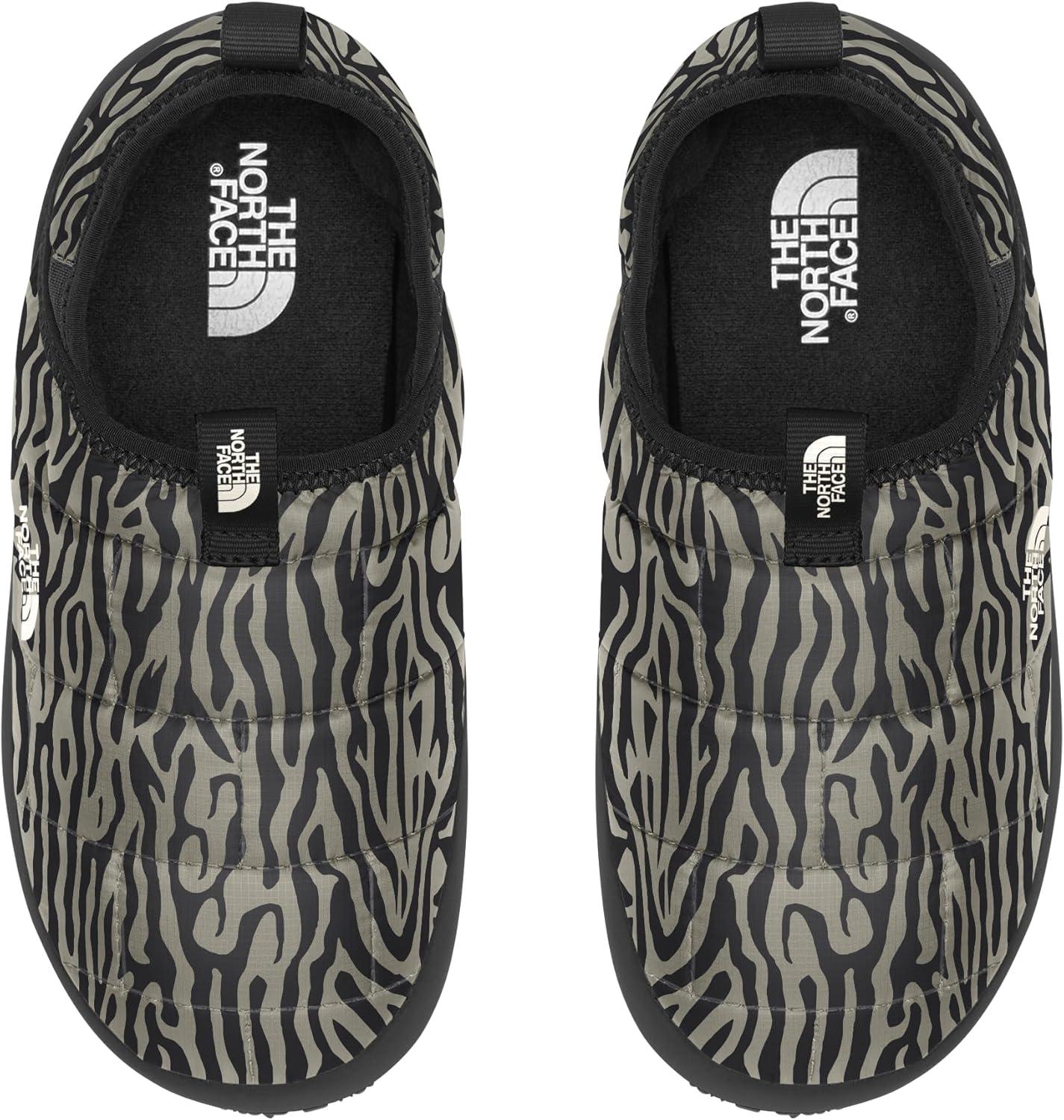 imageTHE NORTH FACE Teen Thermoball Insulated Traction Mule II ShoeClay Grey Tnf Tiger Stripe PrintTnf Black