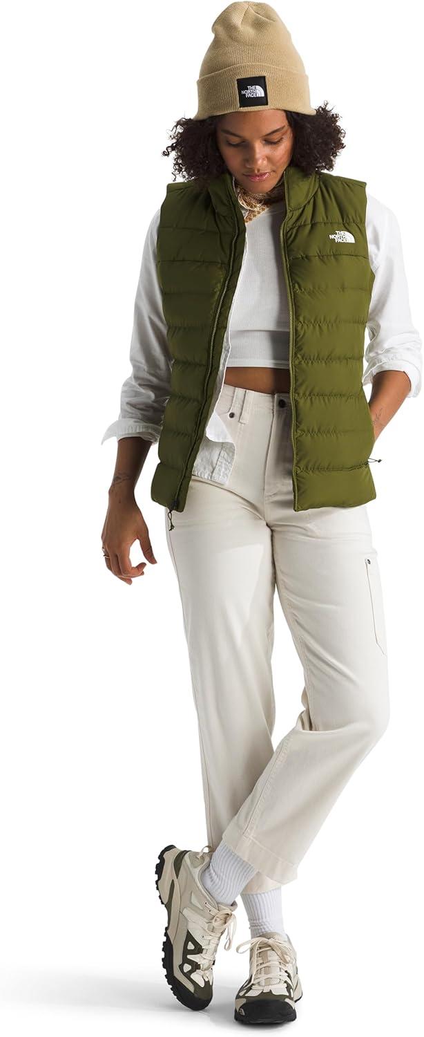 imageTHE NORTH FACE Womens Aconcagua 3 Insulated Vest Wind Resistant Water Repellent 600 Fill Waterfowl Down InsulationForest Olive