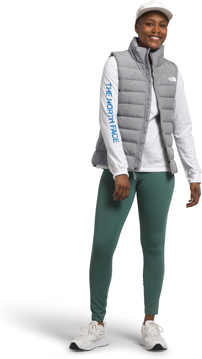 imageTHE NORTH FACE Womens Aconcagua 3 Insulated Vest Wind Resistant Water Repellent 600 Fill Waterfowl Down InsulationMeld Grey