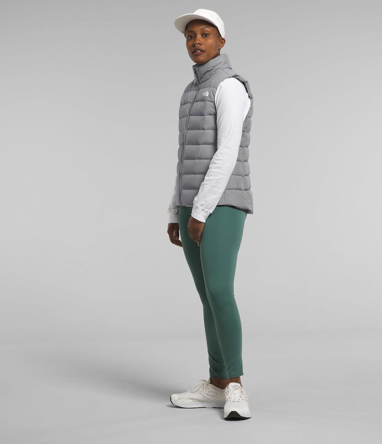 imageTHE NORTH FACE Womens Aconcagua 3 Insulated Vest Wind Resistant Water Repellent 600 Fill Waterfowl Down InsulationMeld Grey