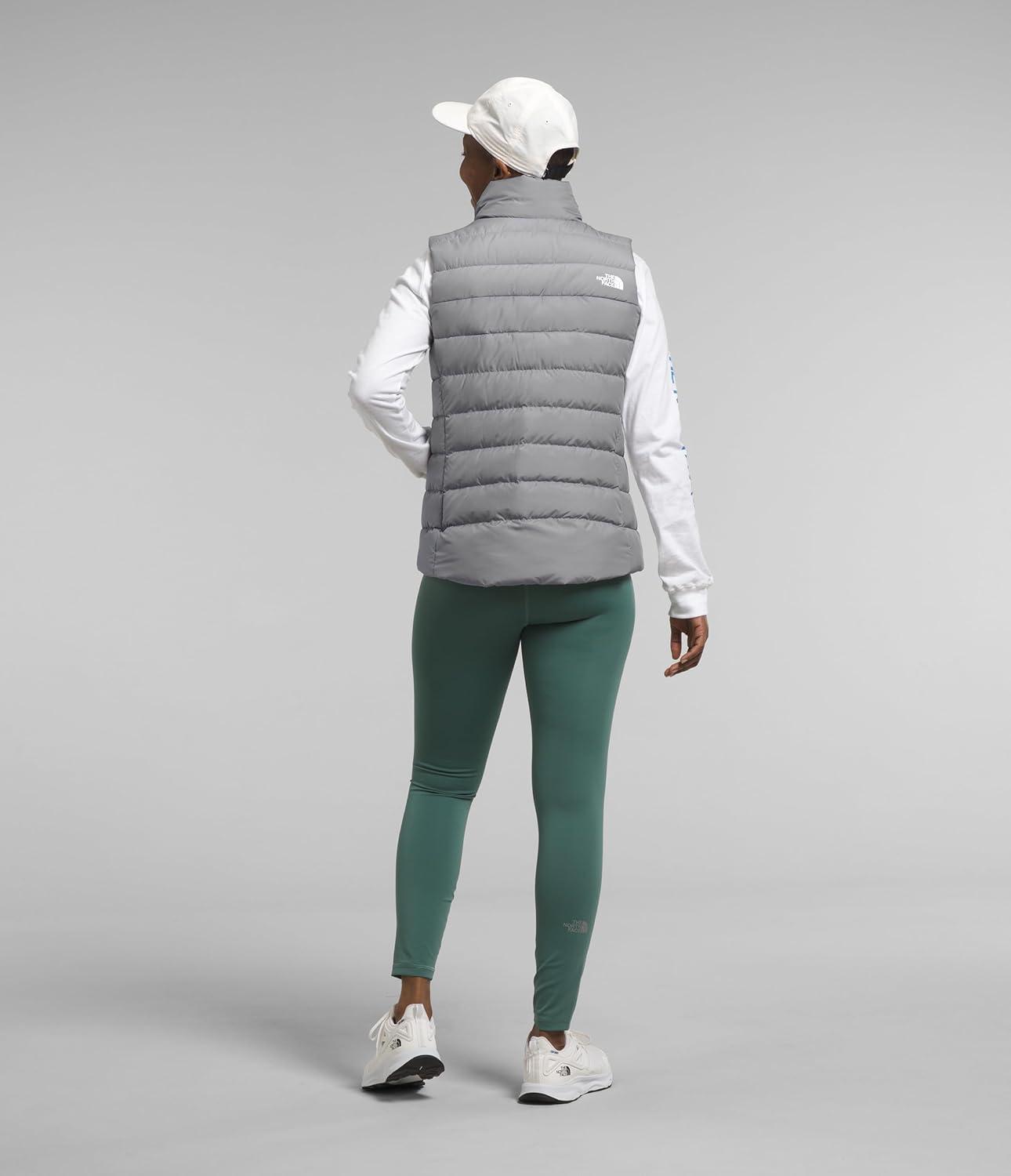 imageTHE NORTH FACE Womens Aconcagua 3 Insulated Vest Wind Resistant Water Repellent 600 Fill Waterfowl Down InsulationMeld Grey