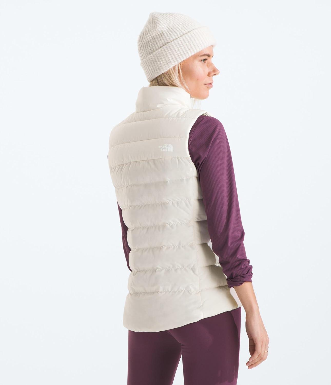imageTHE NORTH FACE Womens Aconcagua 3 Insulated Vest Wind Resistant Water Repellent 600 Fill Waterfowl Down InsulationWhite Dune