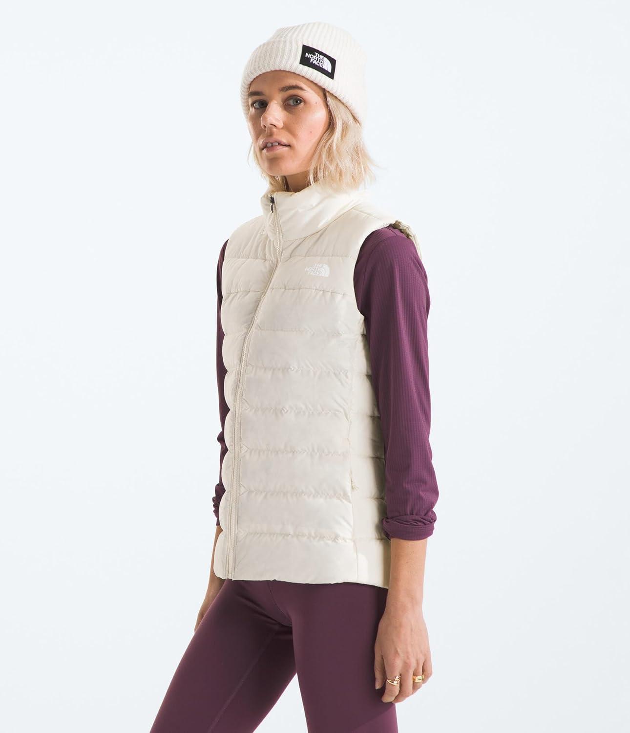 imageTHE NORTH FACE Womens Aconcagua 3 Insulated Vest Wind Resistant Water Repellent 600 Fill Waterfowl Down InsulationWhite Dune