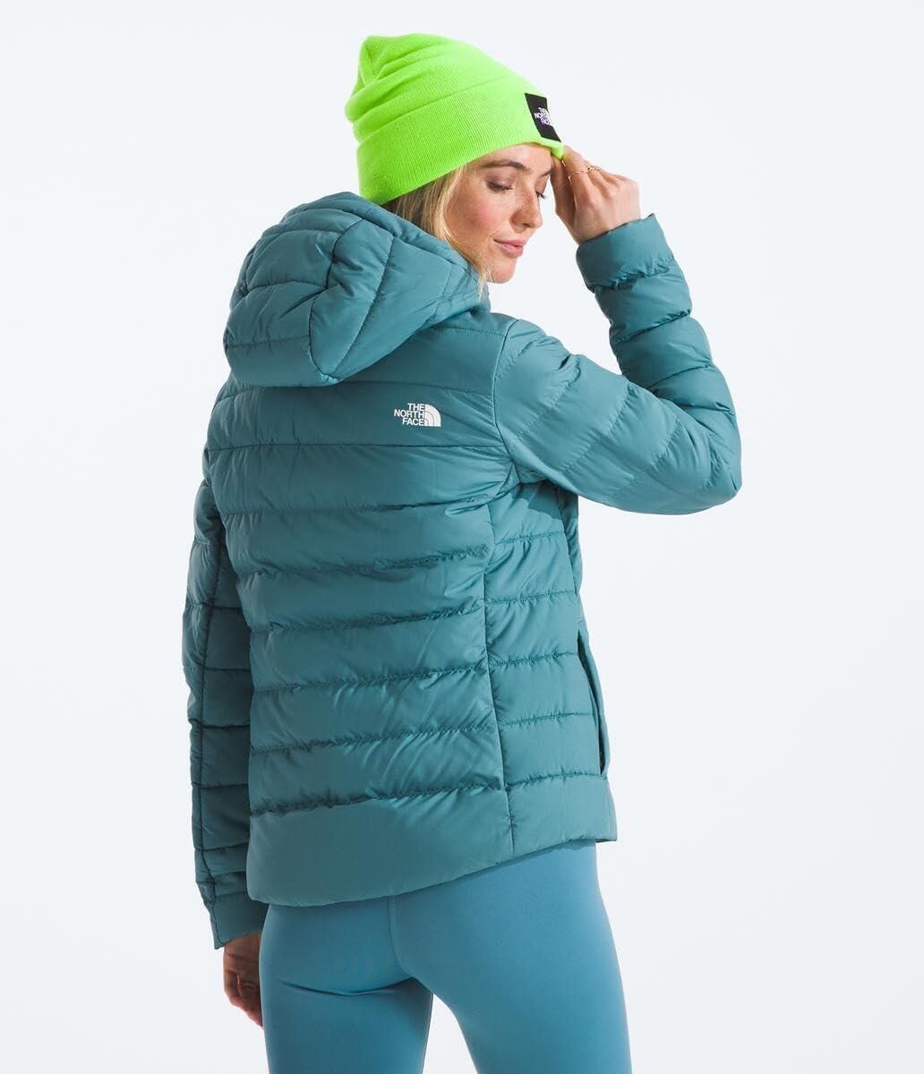 imageTHE NORTH FACE Womens Aconcagua 3 Jacket Wind Resistant Water Repellent 600 Fill Waterfowl Down InsulationAlgae Blue