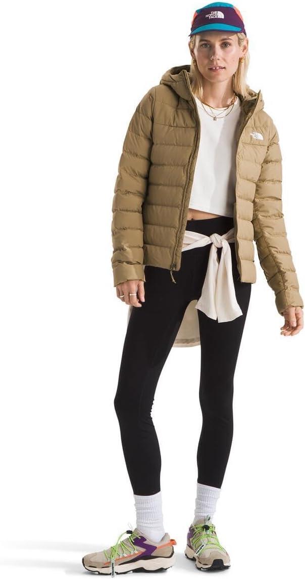 imageTHE NORTH FACE Womens Aconcagua 3 Jacket Wind Resistant Water Repellent 600 Fill Waterfowl Down InsulationKhaki Stone
