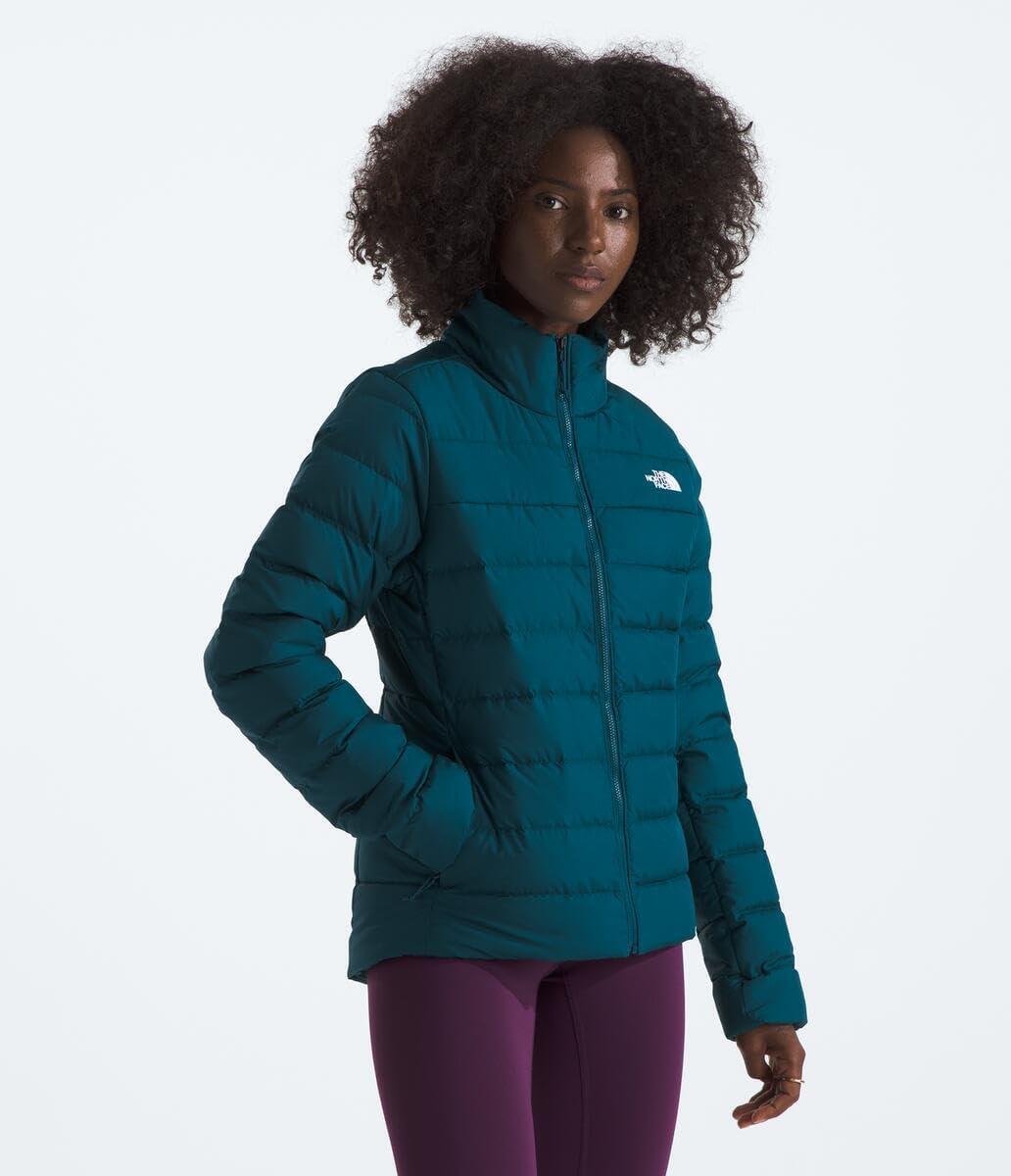 imageTHE NORTH FACE Womens Aconcagua 3 Jacket Wind Resistant Water Repellent 600 Fill Waterfowl Down InsulationMidnight Petrol