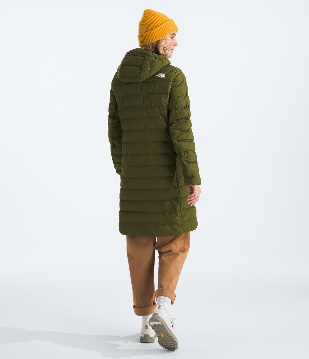 imageTHE NORTH FACE Womens Aconcagua Parka Wind Resistant Water Repellent 600 Fill Waterfowl Down InsulationForest Olive