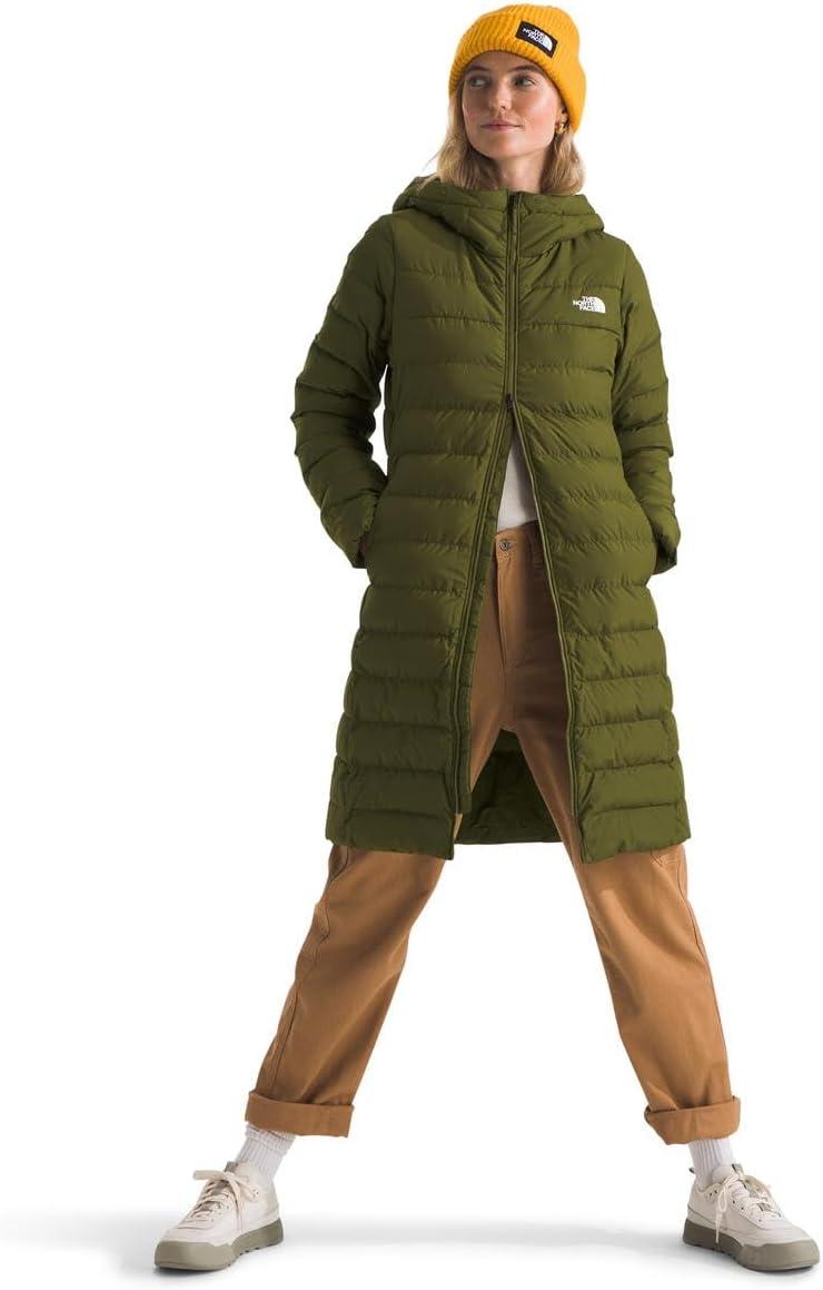 imageTHE NORTH FACE Womens Aconcagua Parka Wind Resistant Water Repellent 600 Fill Waterfowl Down InsulationForest Olive