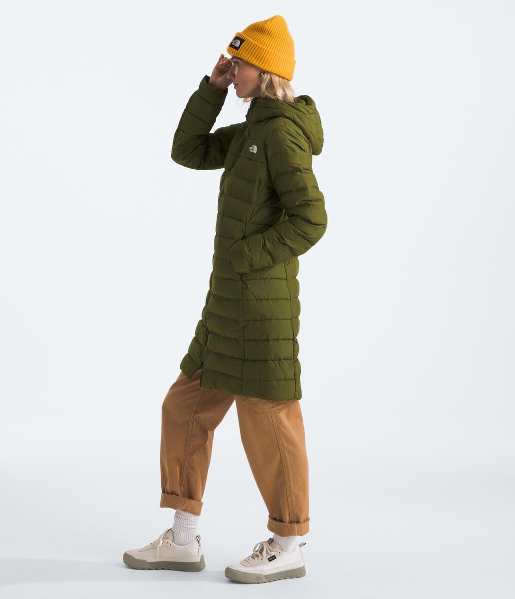 imageTHE NORTH FACE Womens Aconcagua Parka Wind Resistant Water Repellent 600 Fill Waterfowl Down InsulationForest Olive