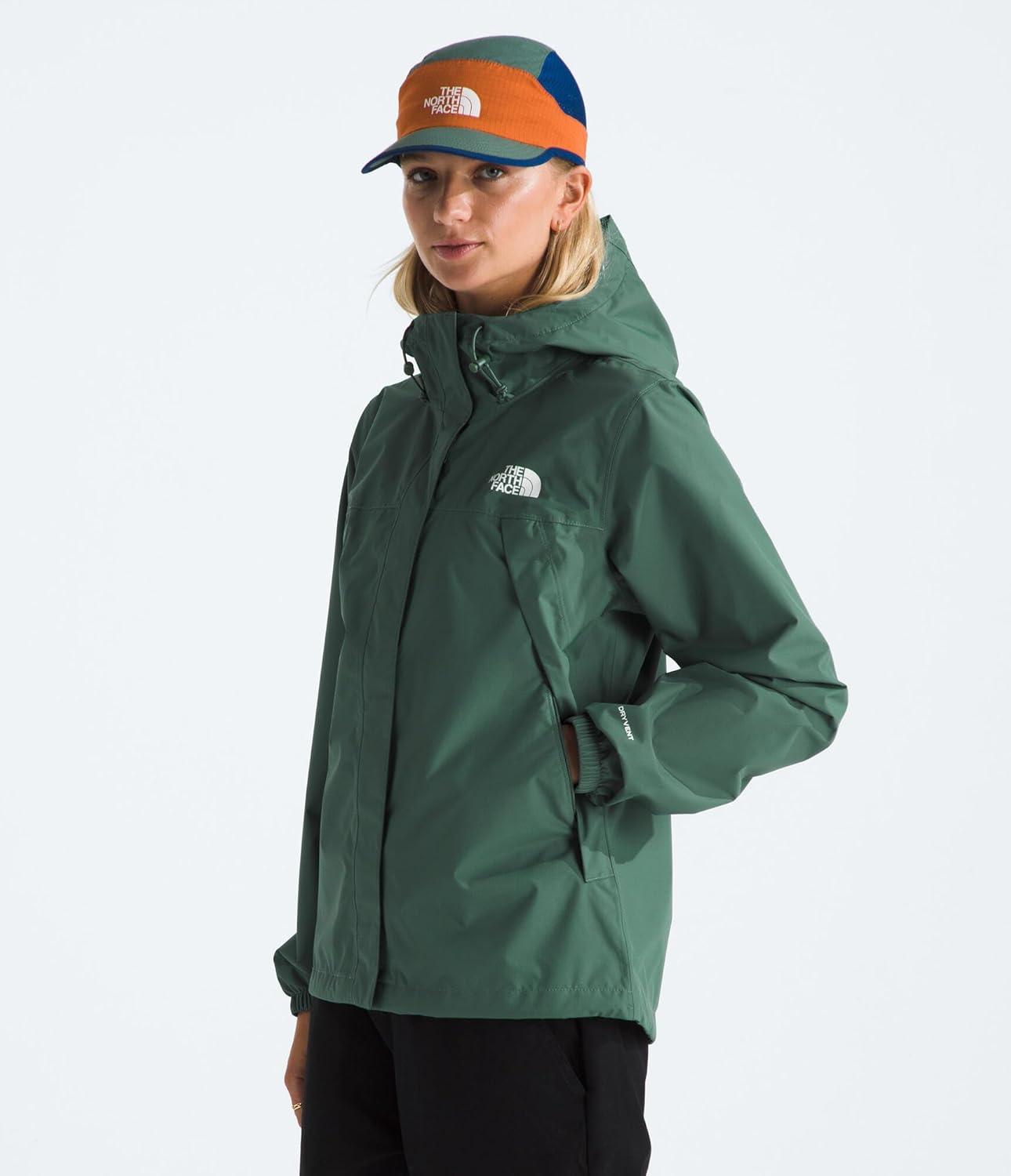 imageTHE NORTH FACE Womens Antora Waterproof Breathable Rain CoatDuck Green