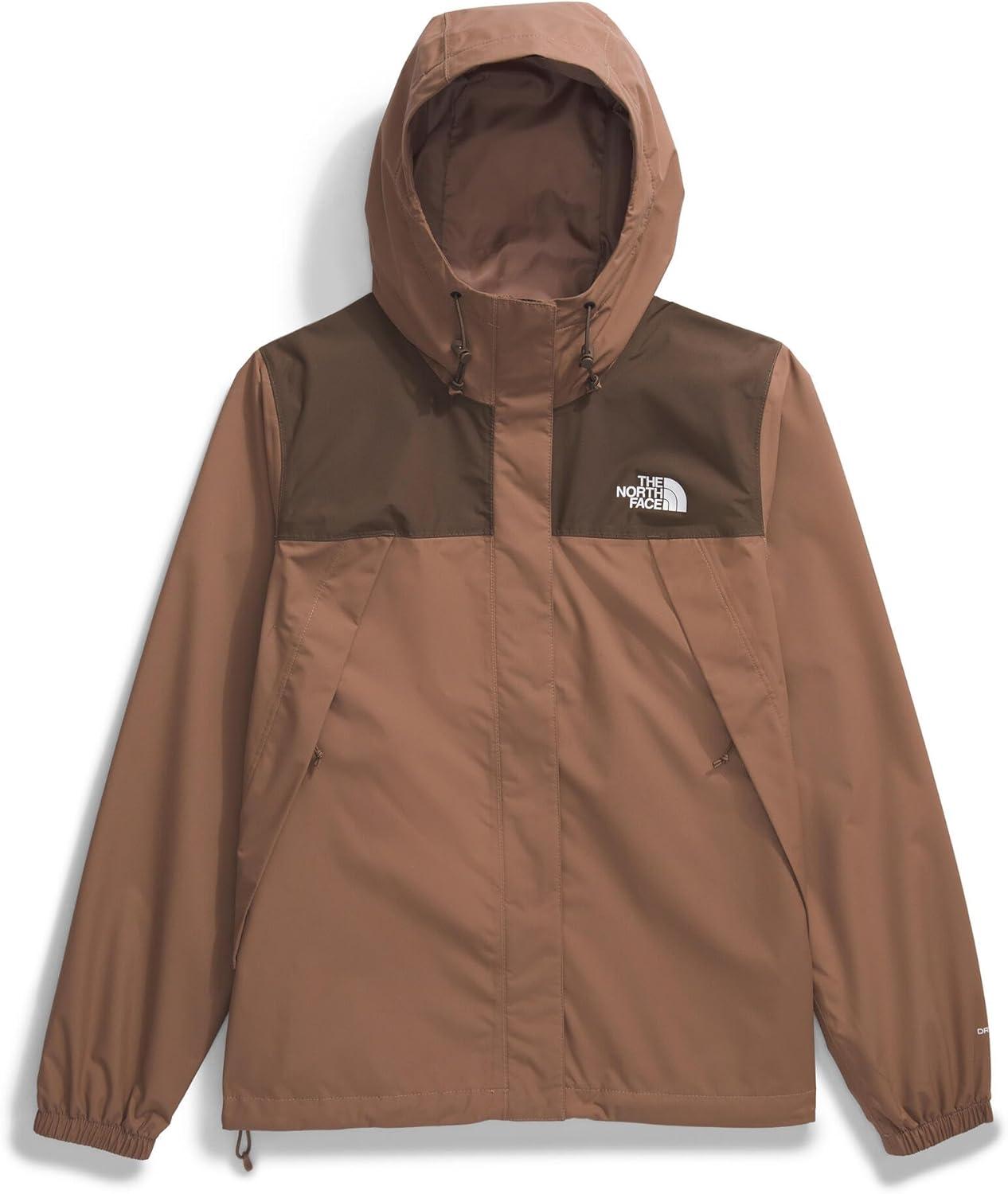 imageTHE NORTH FACE Womens Antora Waterproof Breathable Rain CoatLatteSmokey Brown