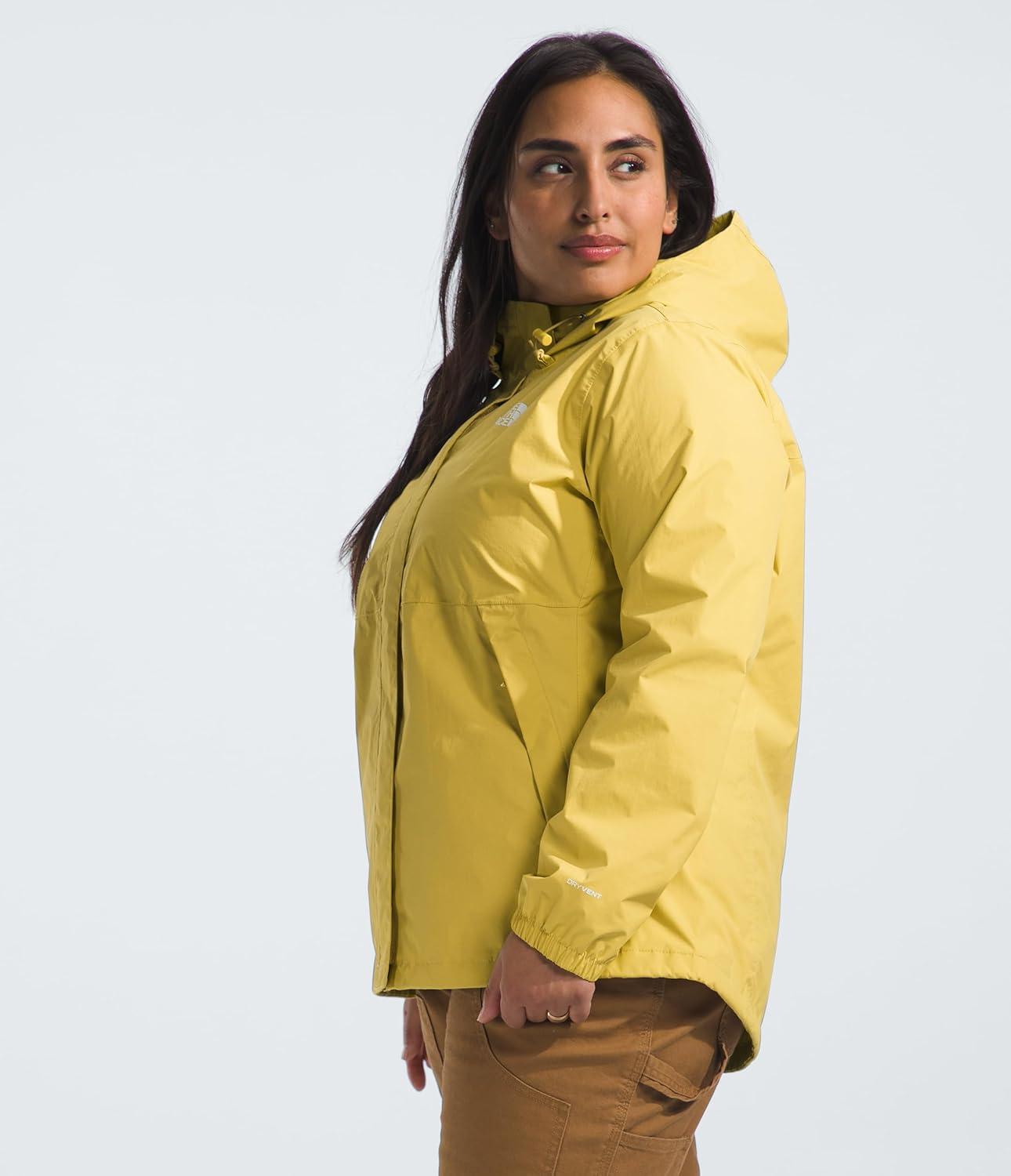imageTHE NORTH FACE Womens Antora Waterproof Breathable Rain CoatYellow Silt