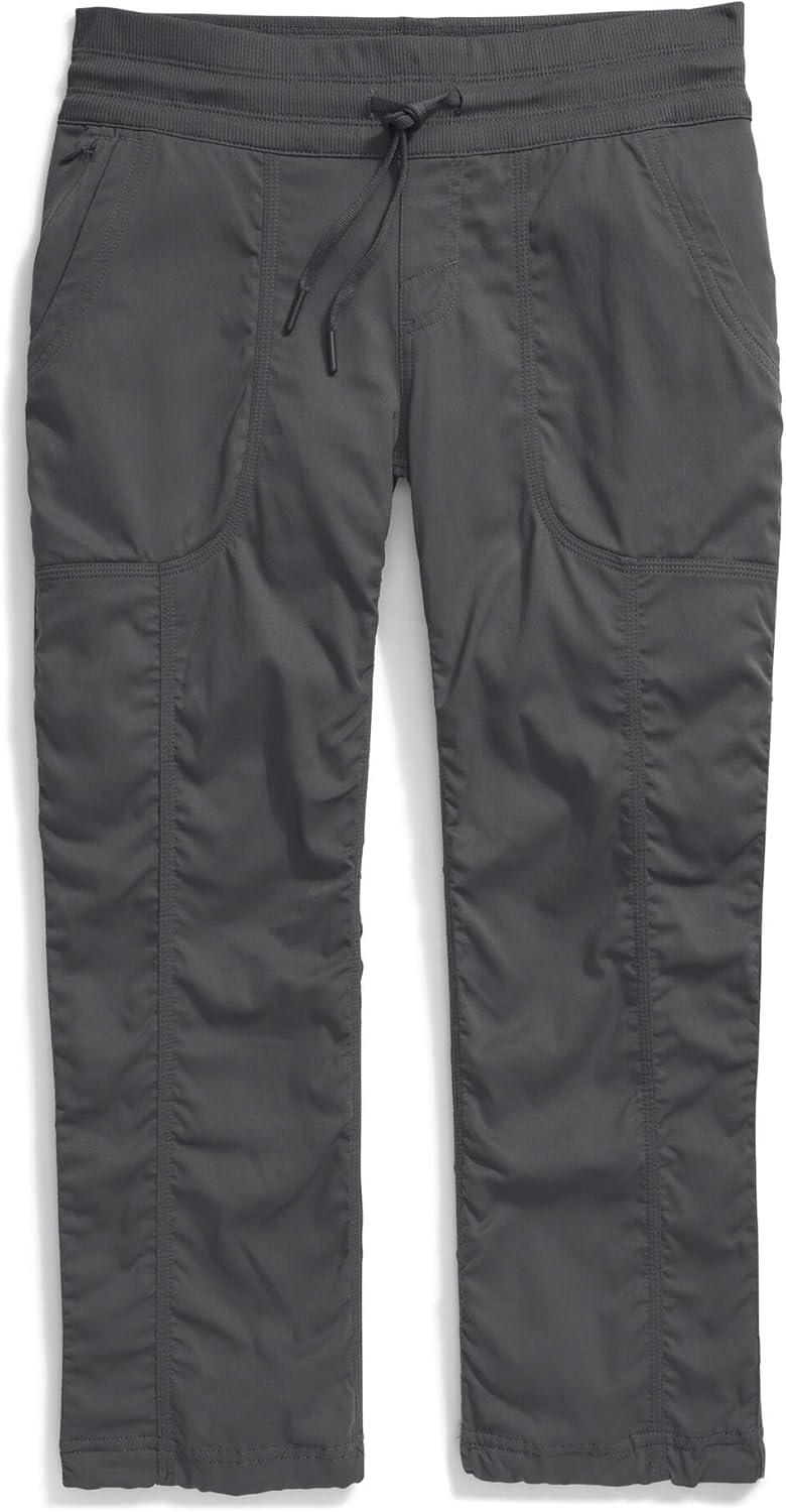 imageTHE NORTH FACE Womens Aphrodite 20 Capri Moisture Wicking Jogger Pants Water Repellent UPF 40 Rib Knit WaistbandAsphalt Greynpf