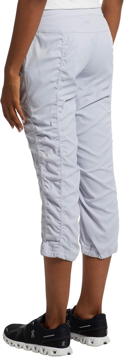 imageTHE NORTH FACE Womens Aphrodite 20 Capri Moisture Wicking Jogger Pants Water Repellent UPF 40 Rib Knit WaistbandMystic Haze