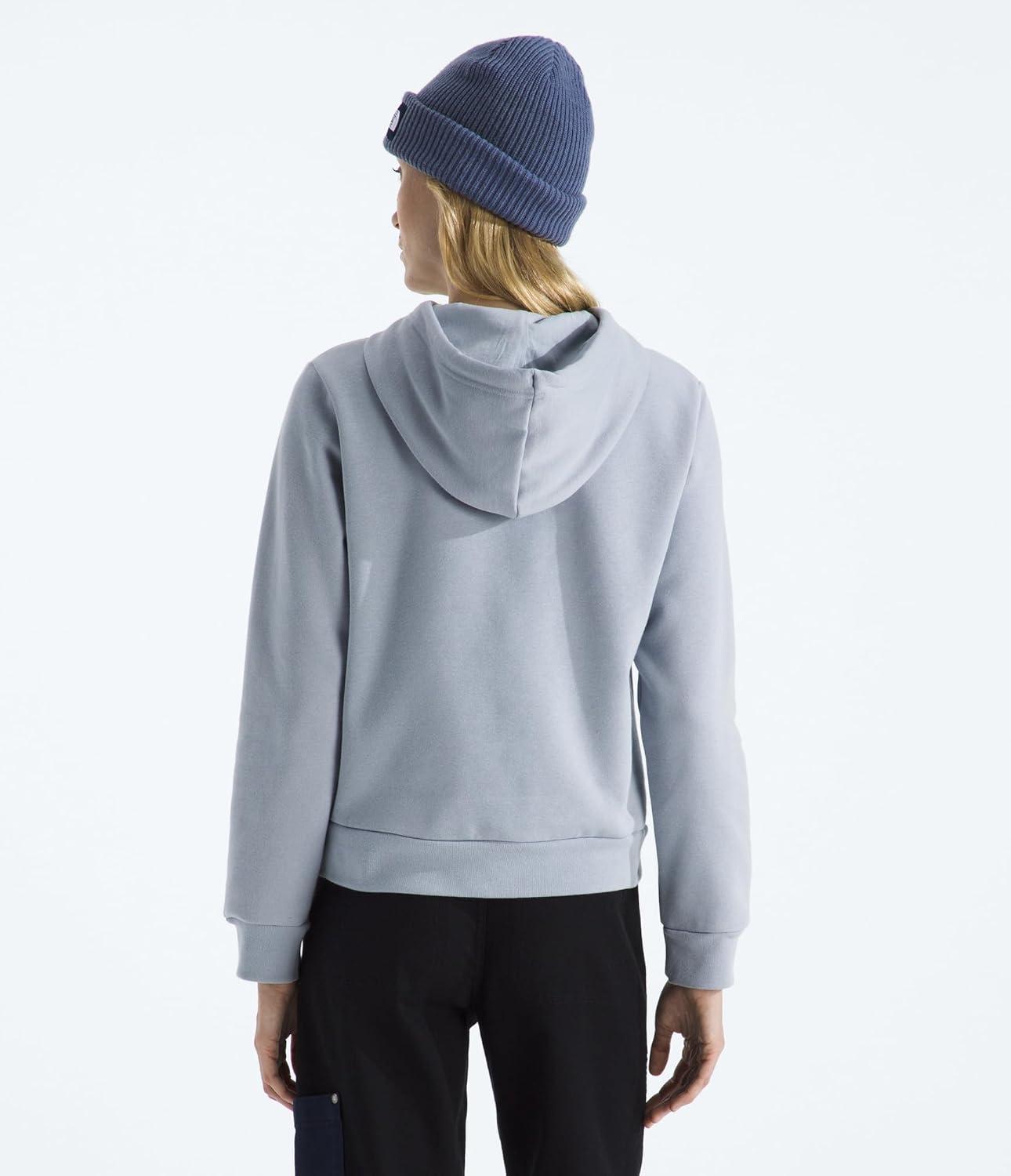imageTHE NORTH FACE Womens Evolution Simple Dome Hoodie Performance Hood with Adjustable Drawcord Kangaroo Hand PocketBlue Flax