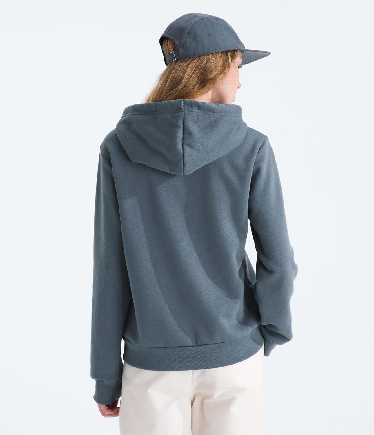imageTHE NORTH FACE Womens Evolution Simple Dome Hoodie Performance Hood with Adjustable Drawcord Kangaroo Hand PocketGranite Grey